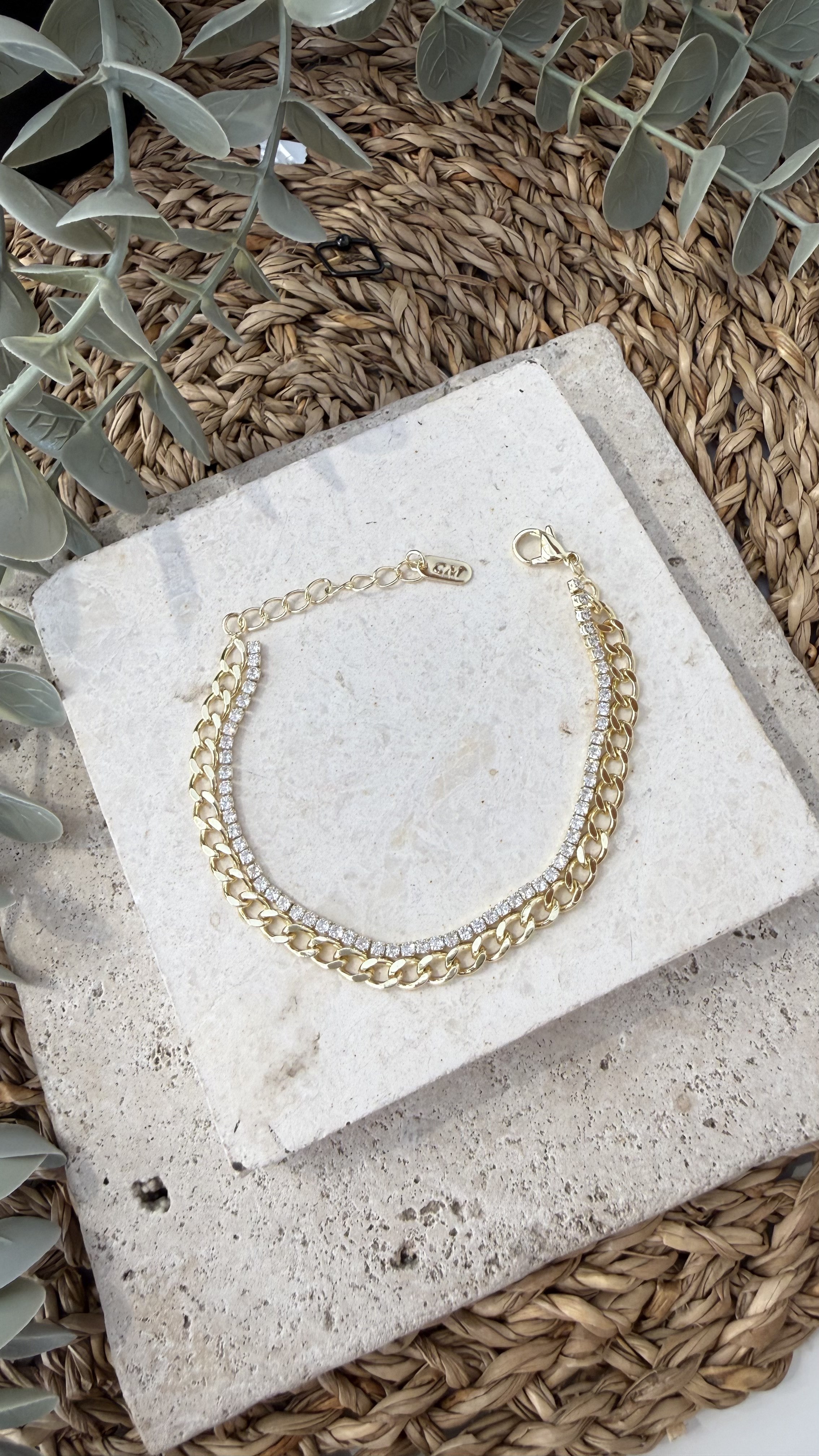 Cm Jewel 14K Gold Renk Bileklik