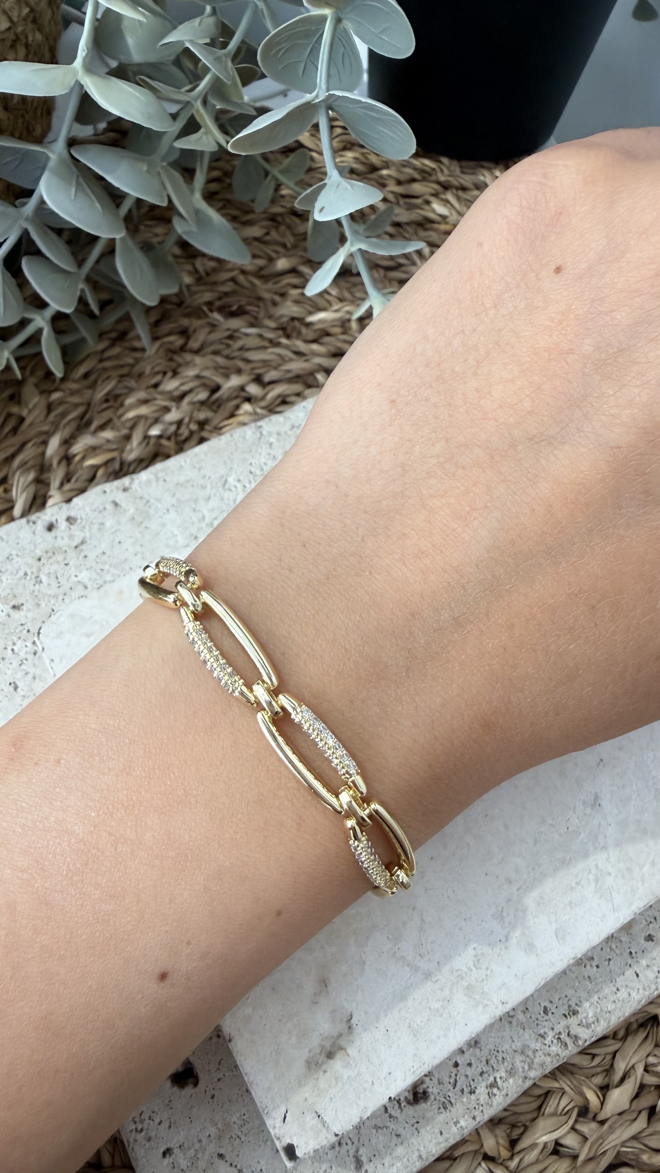 Cm Jewel 14K Gold Renk Bileklik
