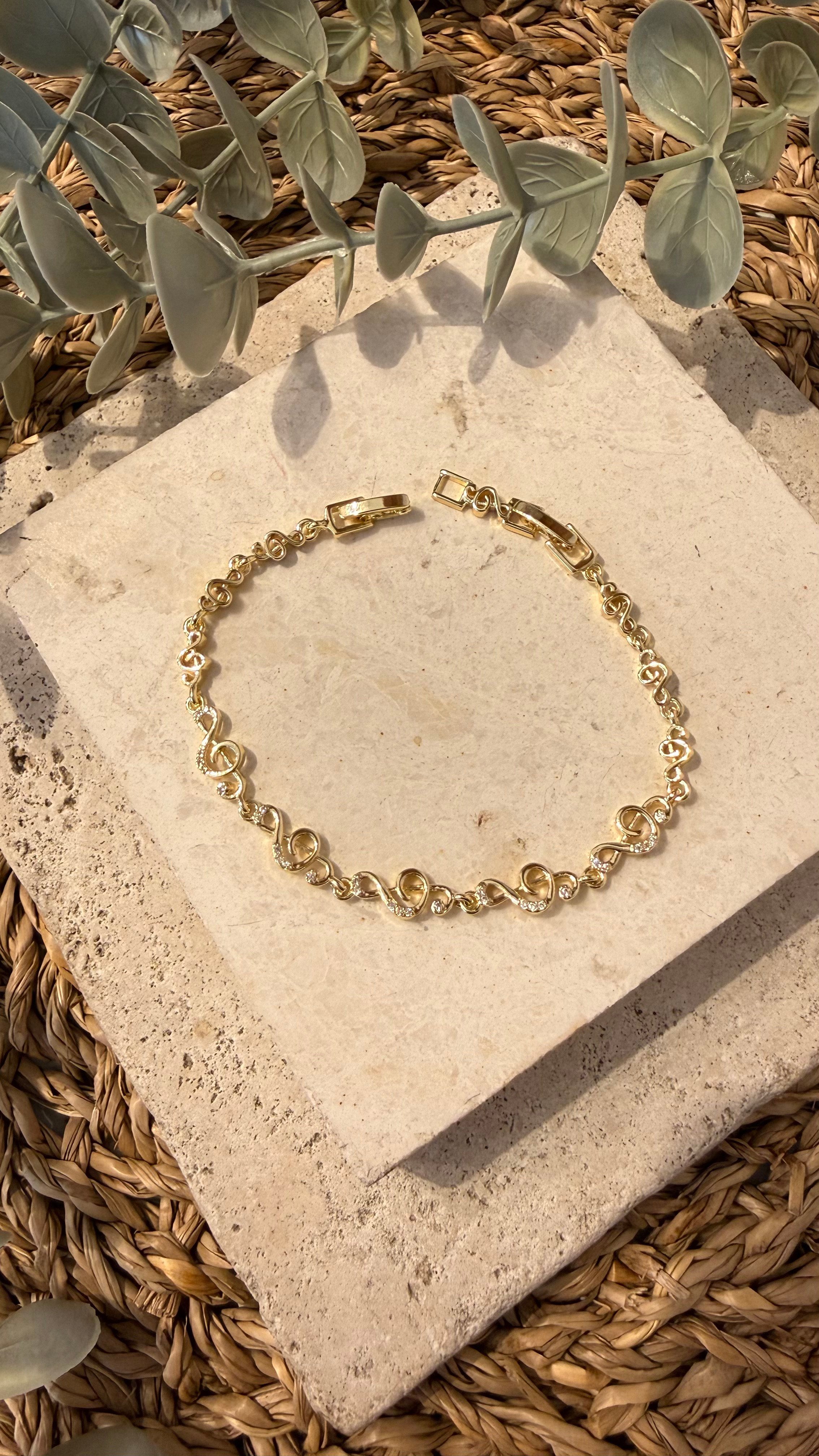 Cm Jewel 14K Gold Renk Bileklik
