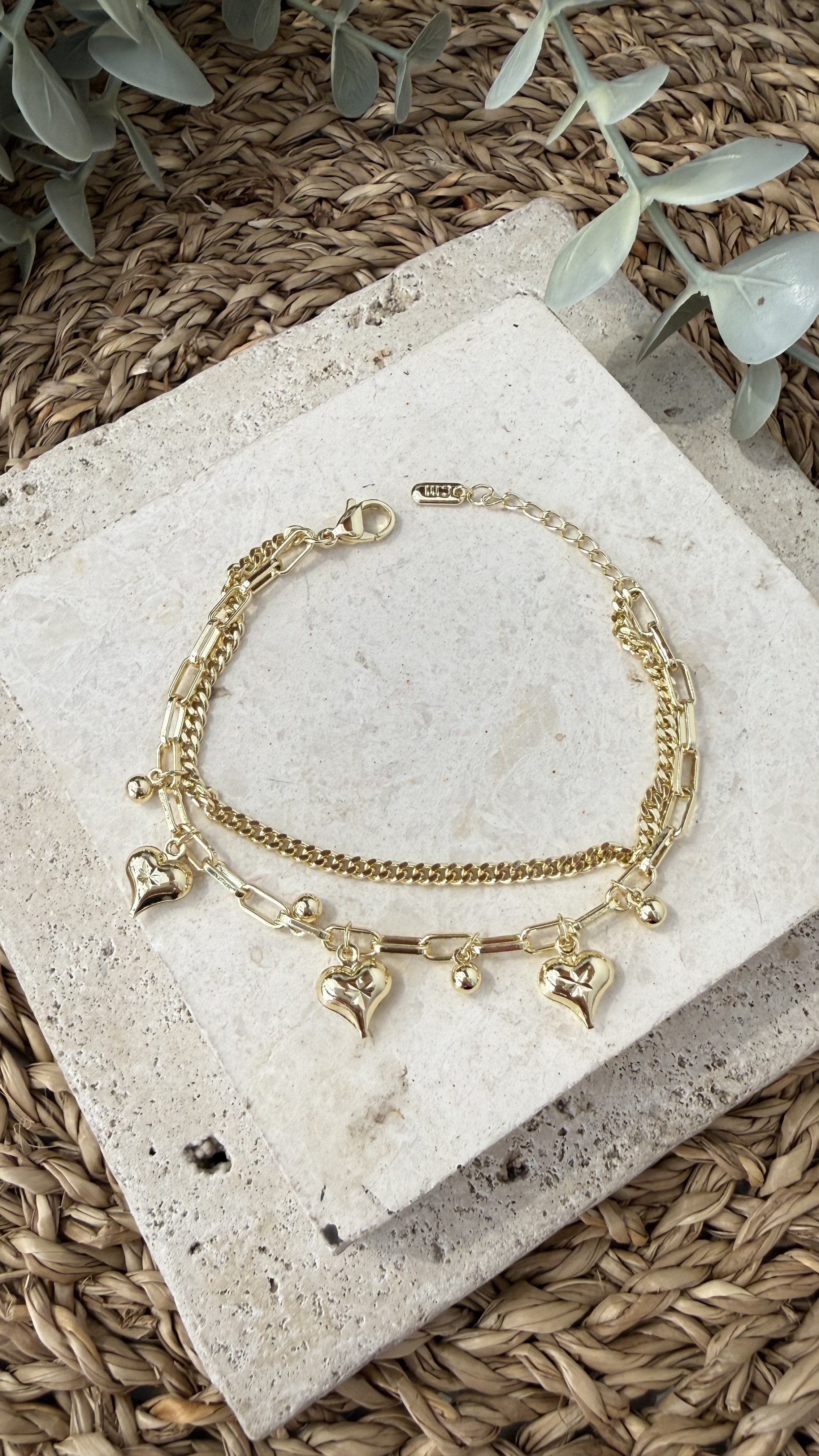 Cm Jewel 14K Gold Renk Bileklik
