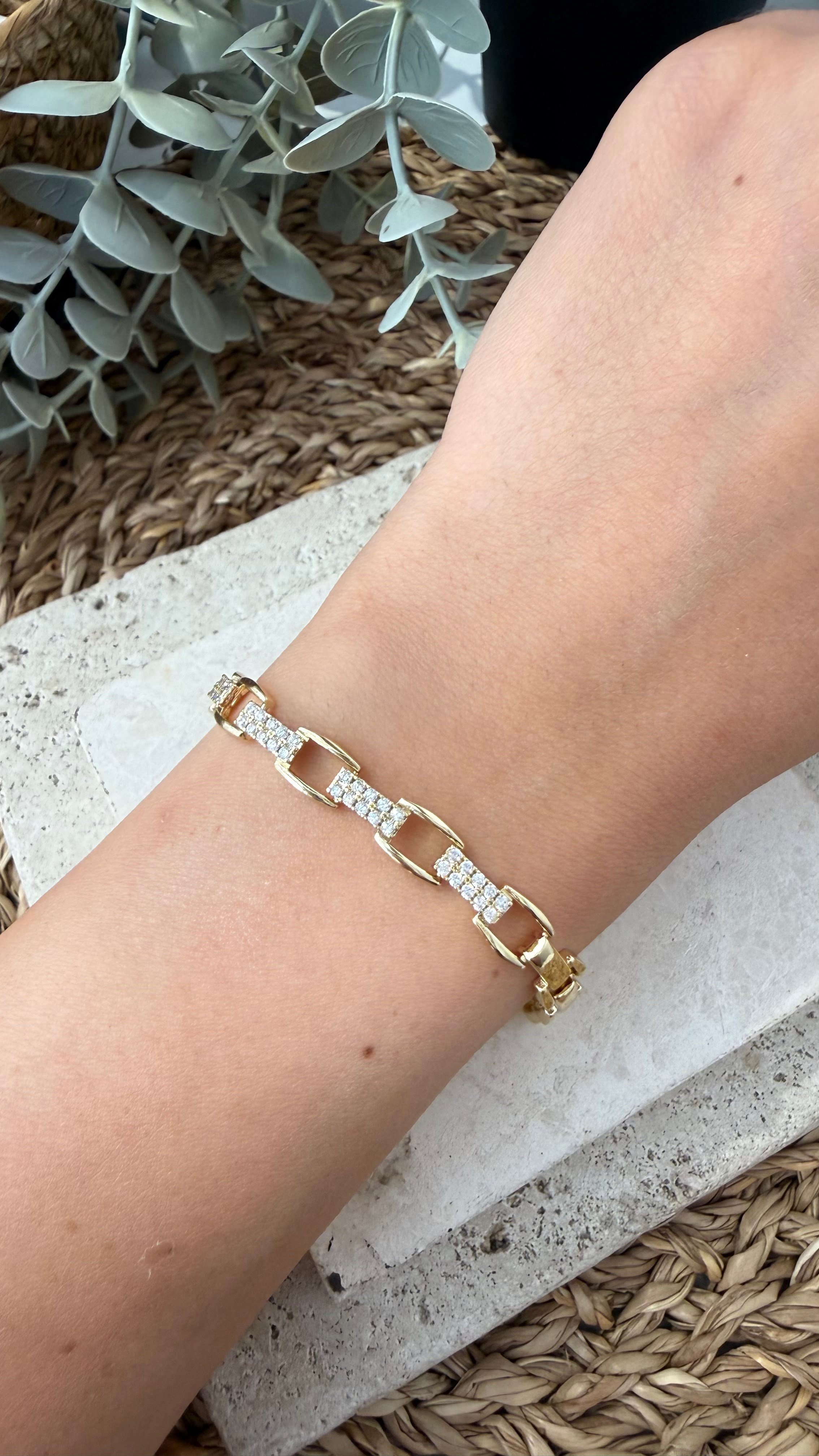 Cm Jewel 14K Gold Renk Bileklik