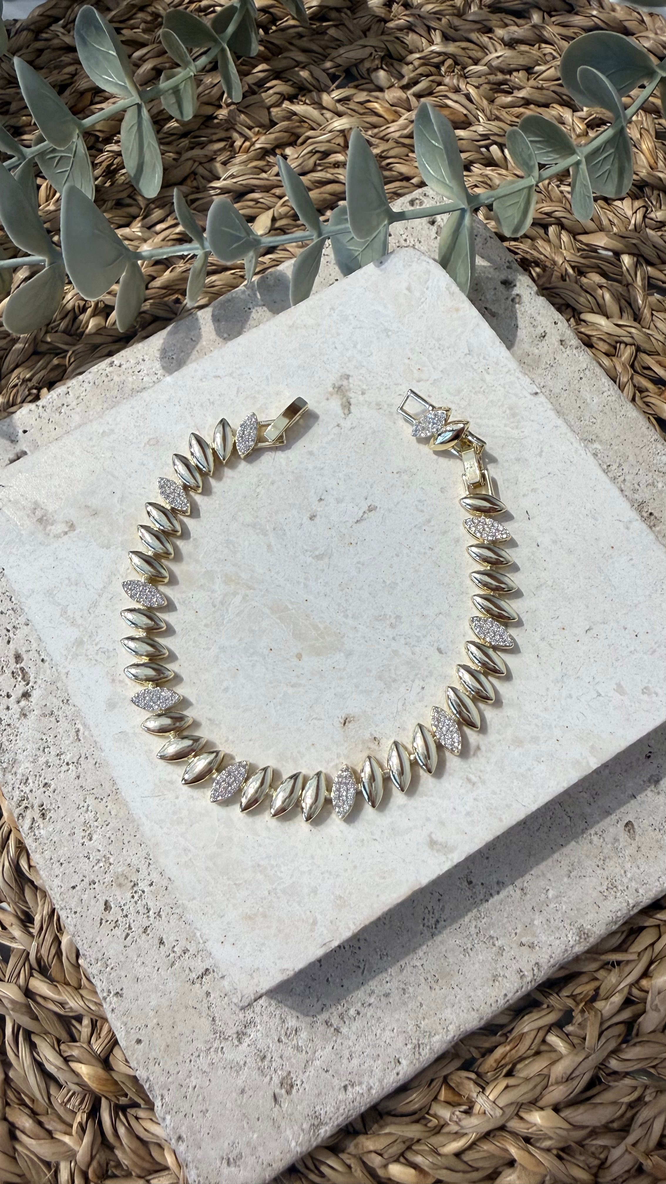 Cm Jewel 14K Gold Renk Bileklik