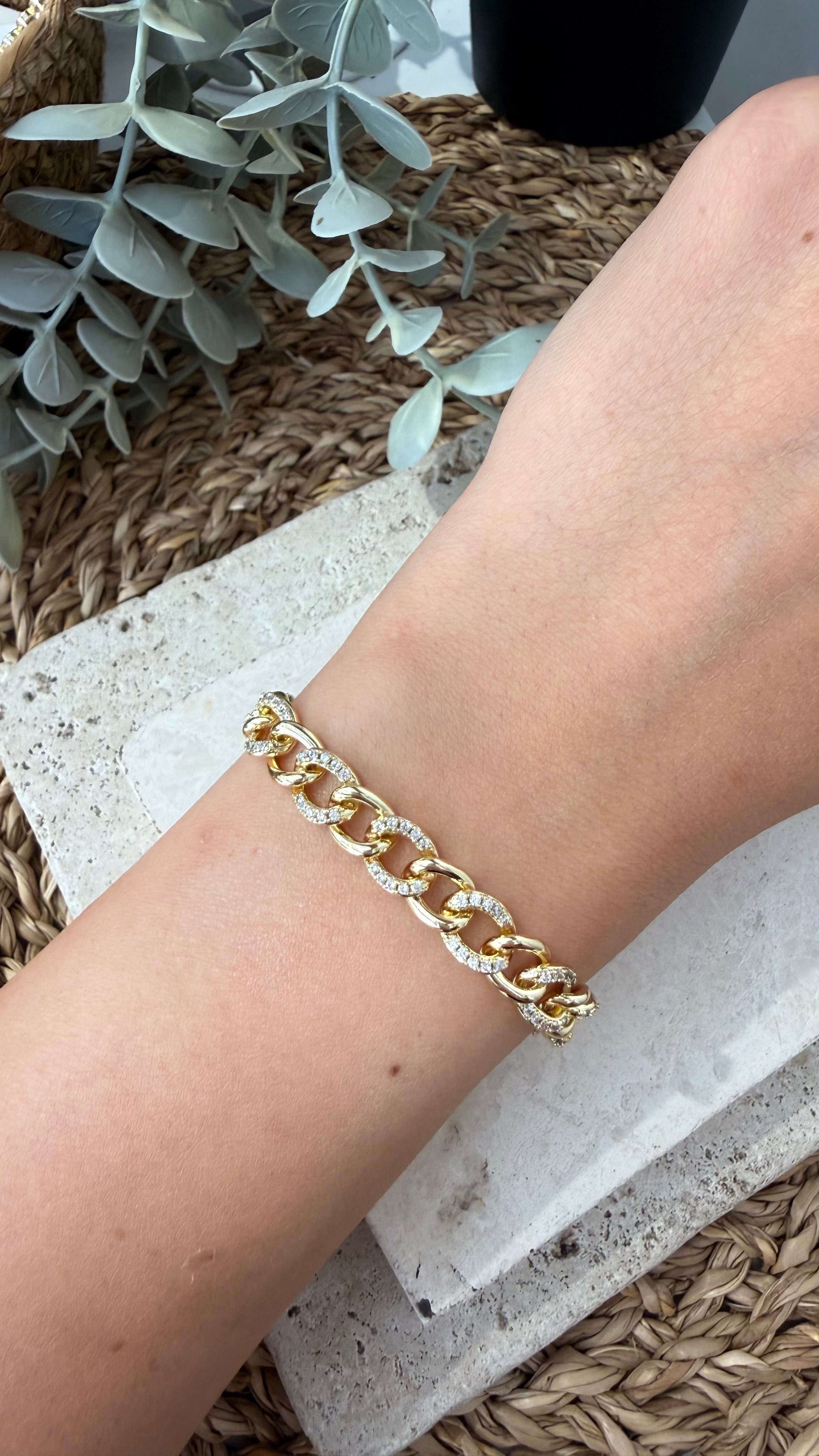 Cm Jewel 14K Gold Renk Bileklik