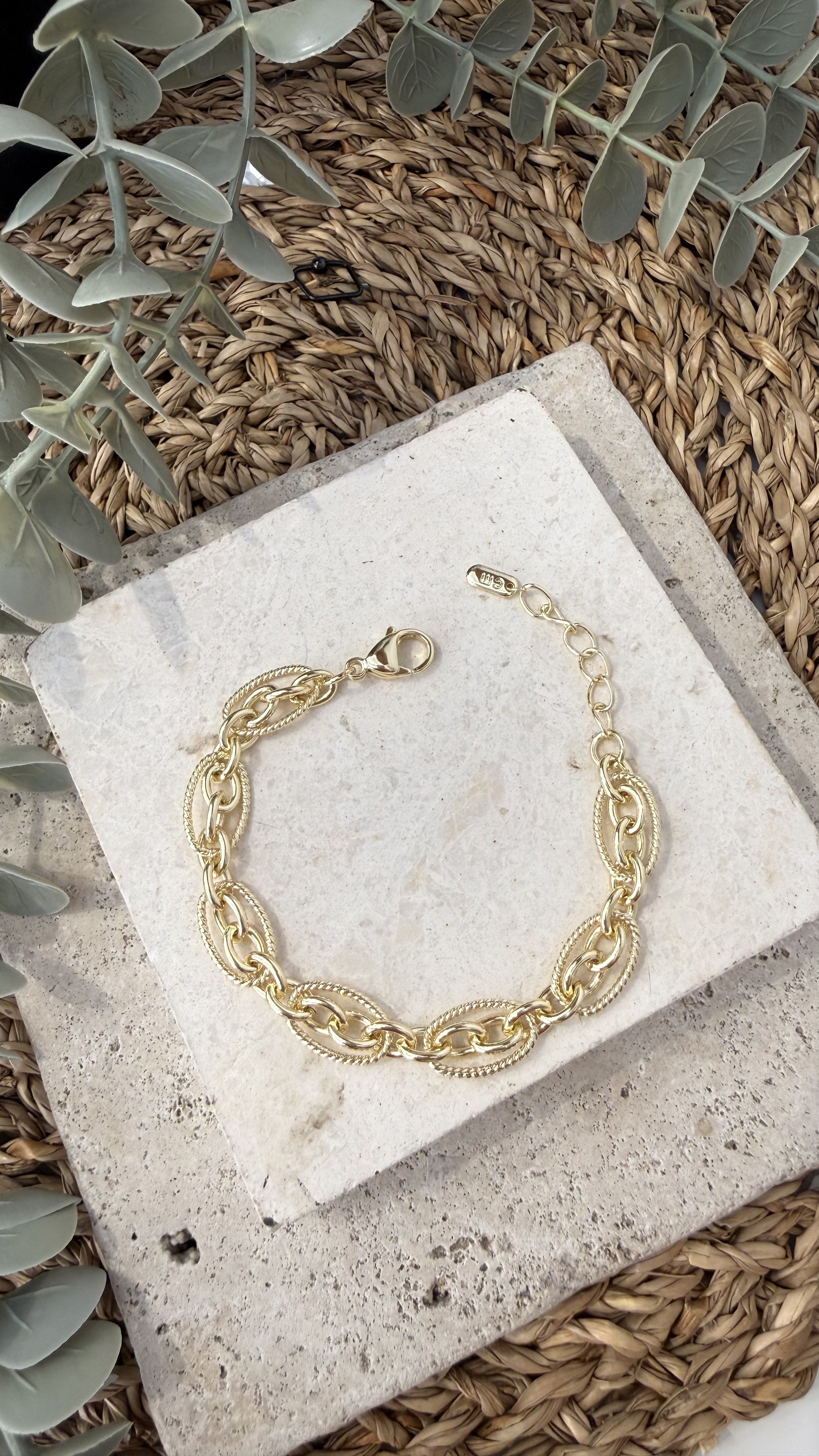 Cm Jewel 14K Gold Renk Bileklik