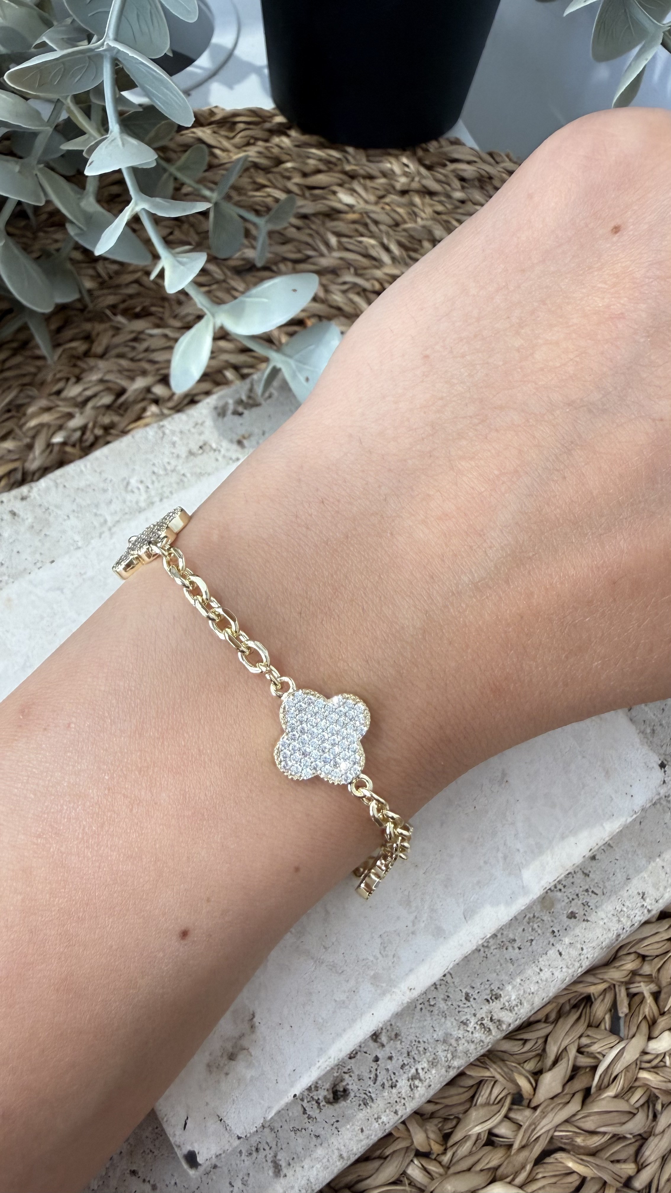 Cm Jewel 14K Gold Renk Bileklik