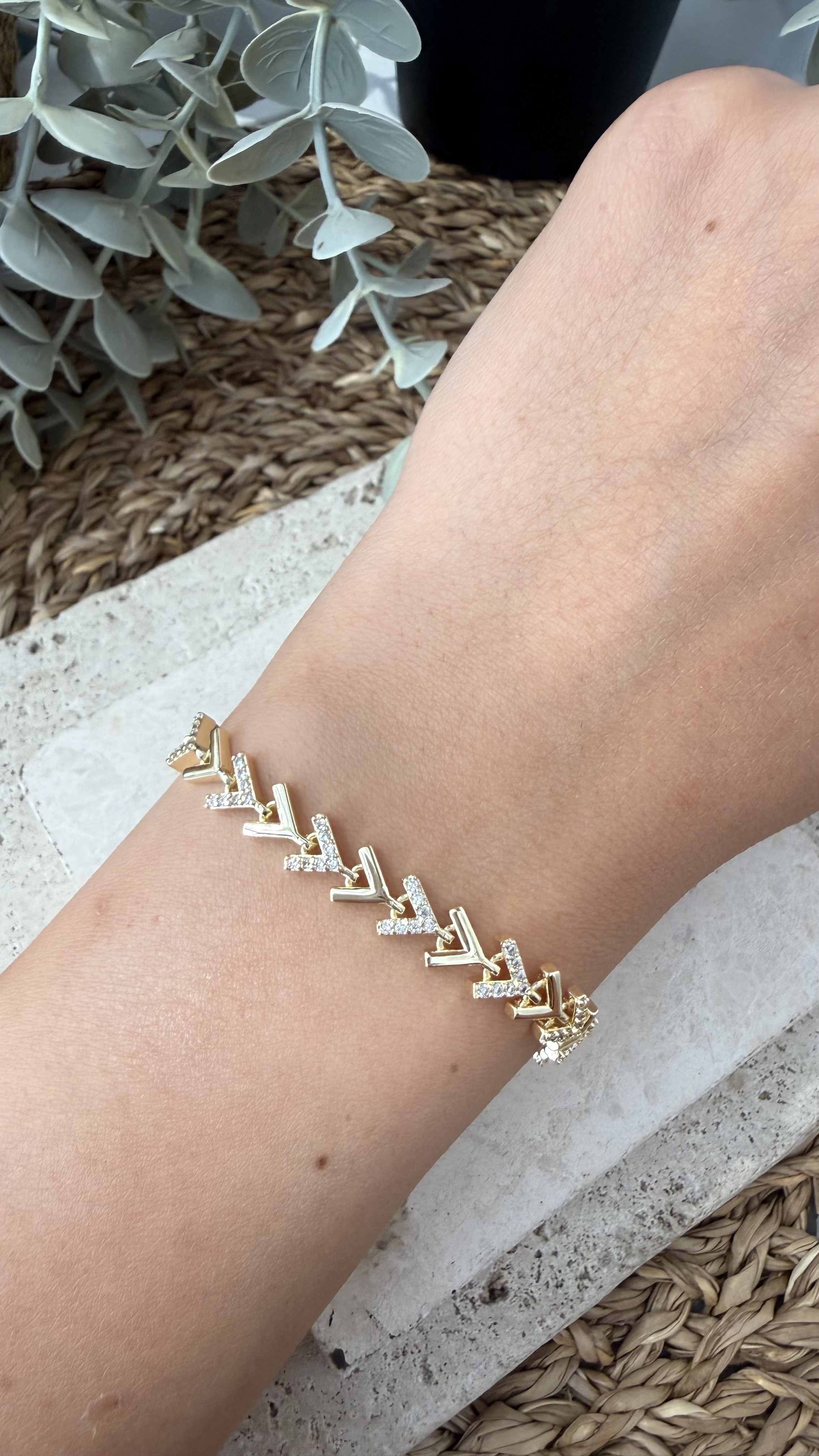 Cm Jewel 14K Gold Renk Bileklik