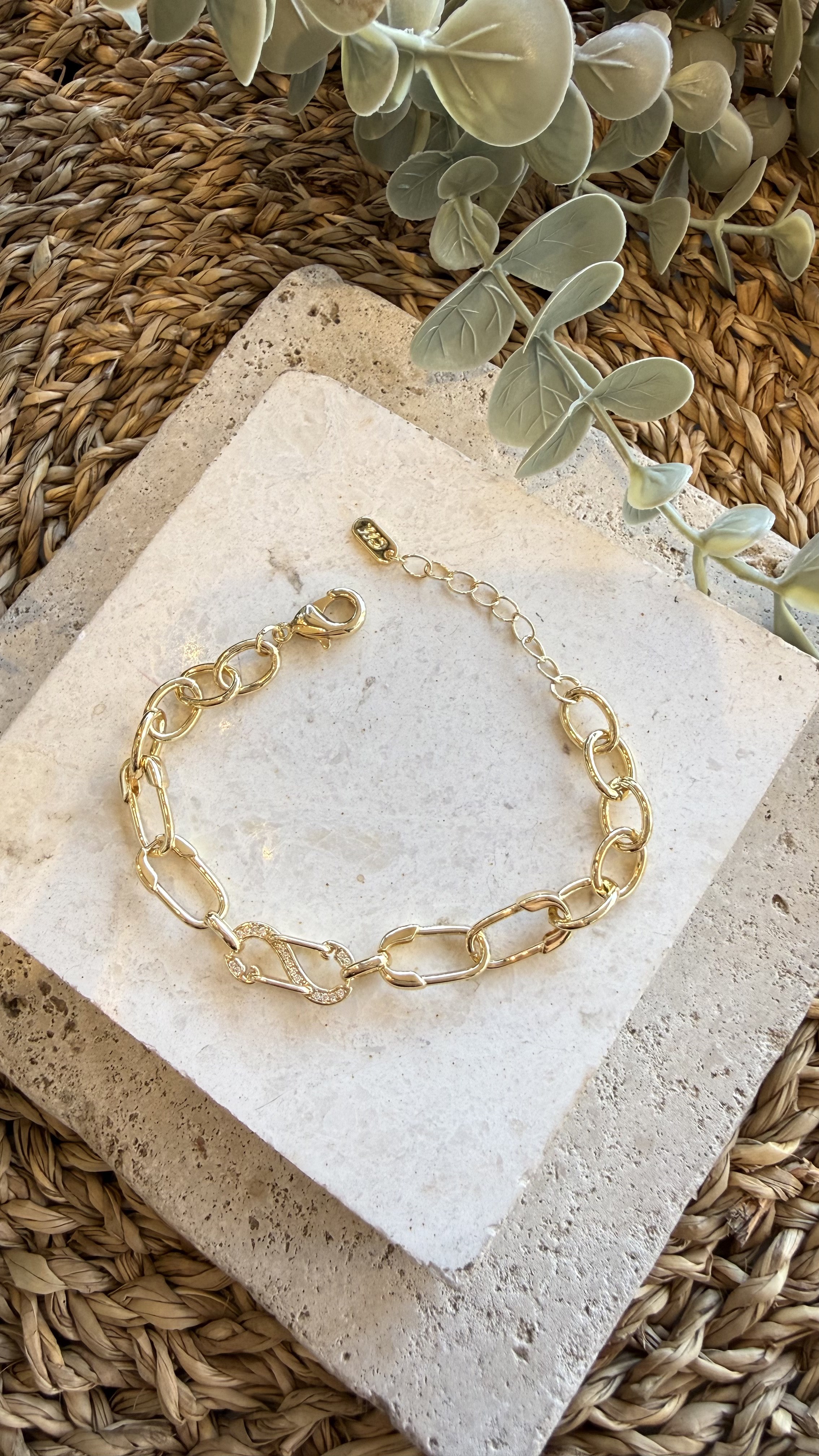 Cm Jewel 14K Gold Renk Bileklik
