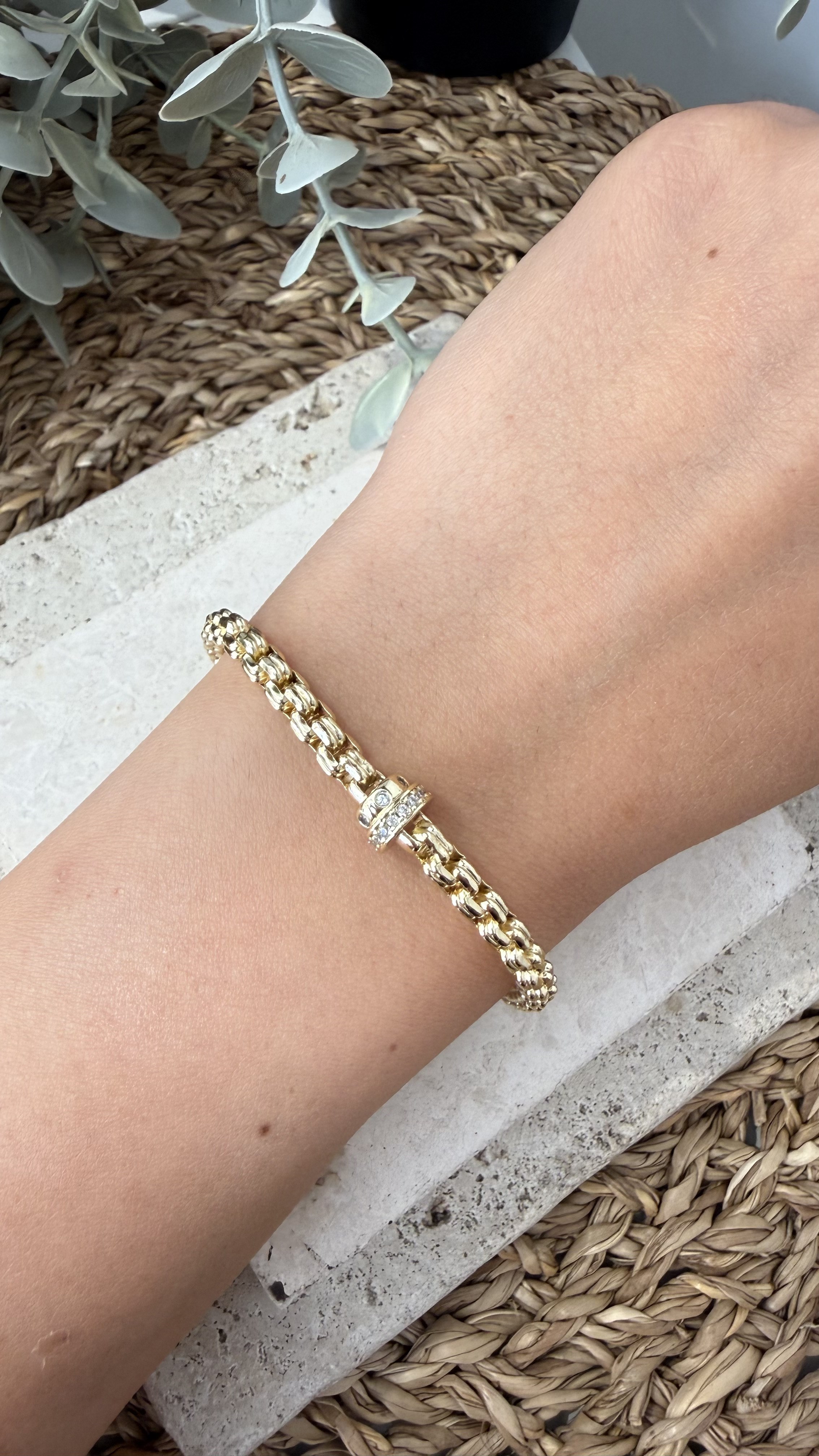 Cm Jewel 14K Gold Renk Bileklik