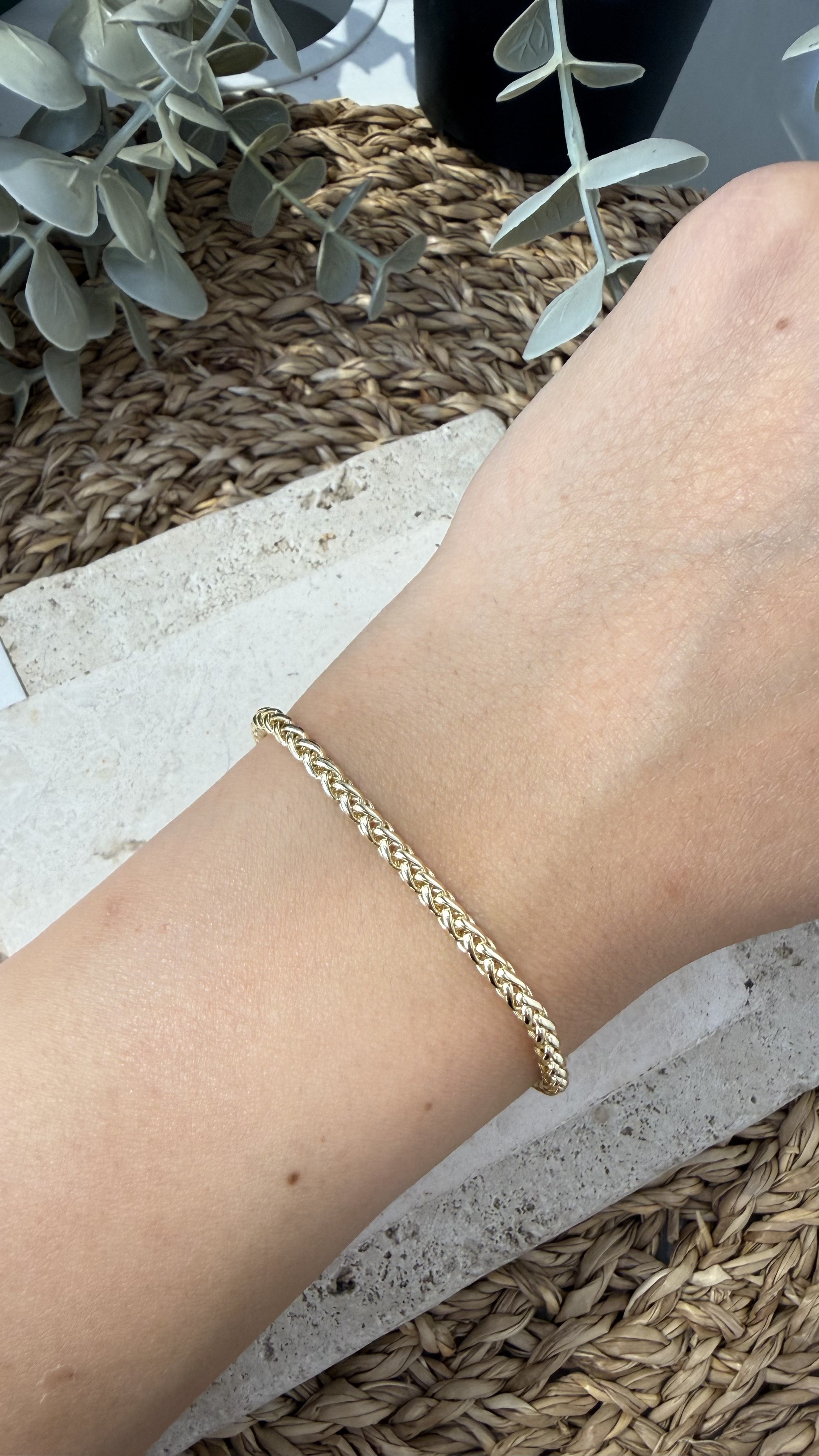 Cm Jewel 14K Gold Renk Bileklik