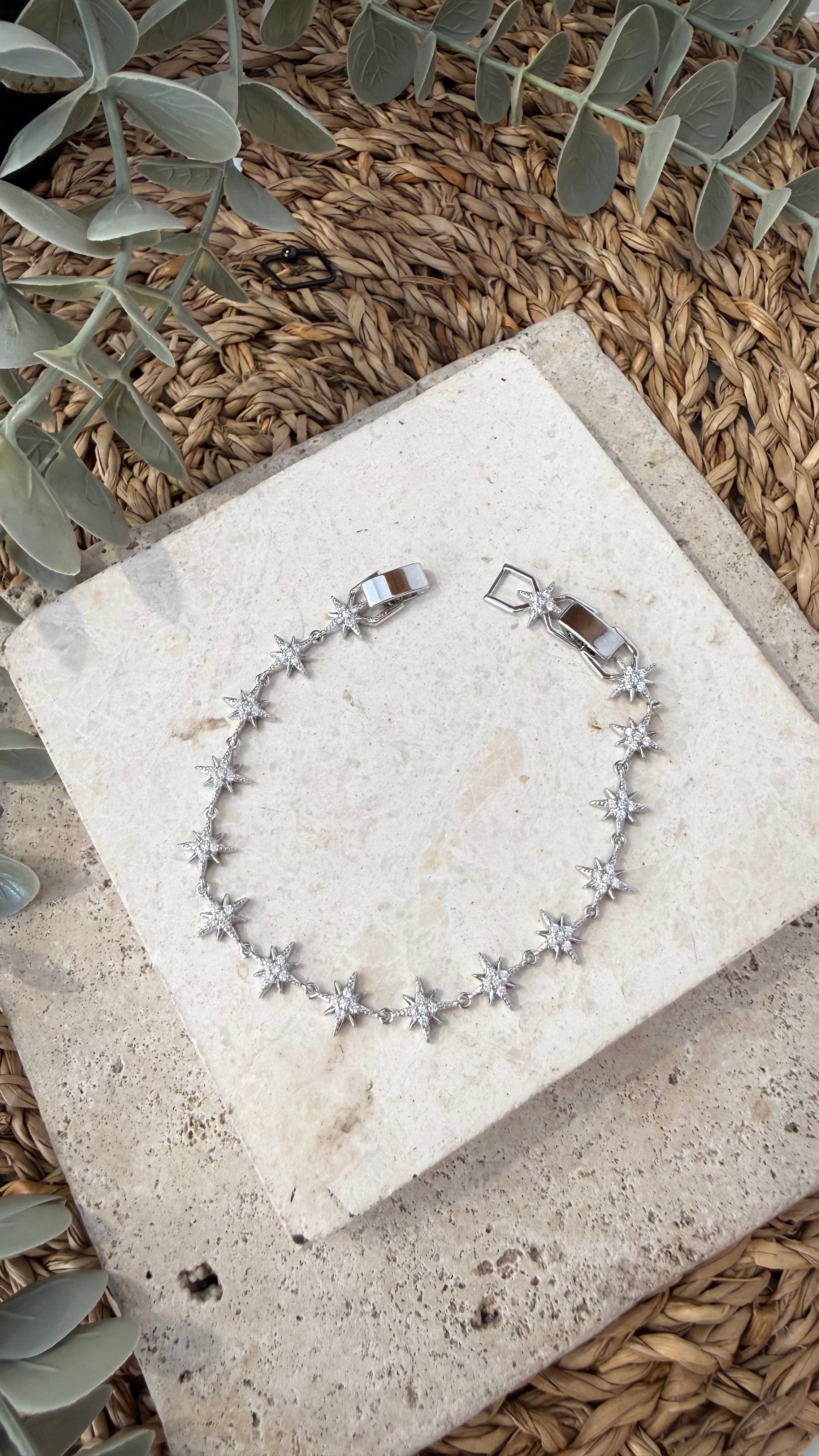 Cm Jewel 14K Gümüş Renk Bileklik