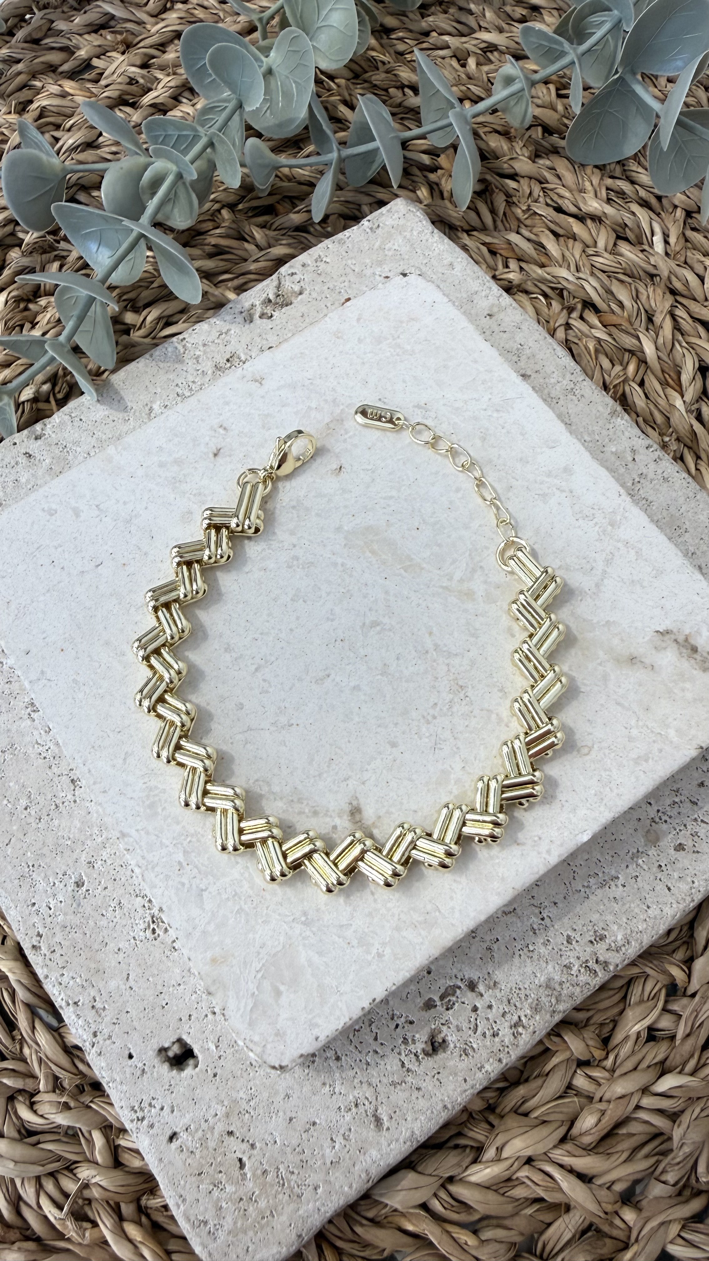 Cm Jewel İthal Gold Renk Bileklik