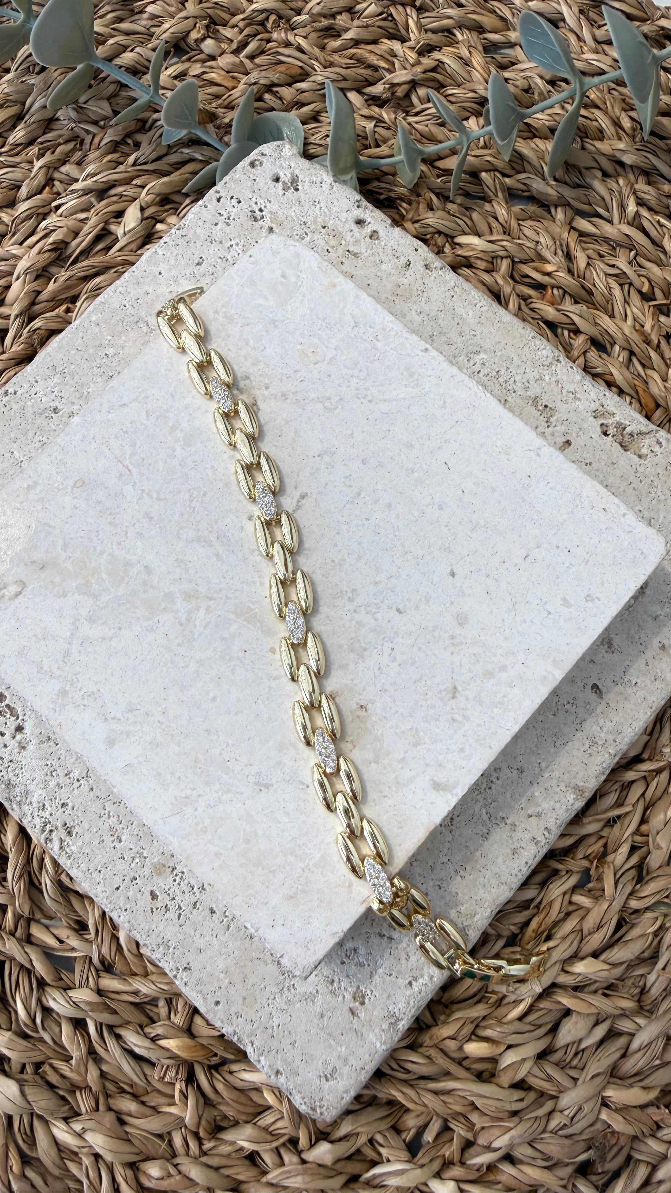 Cm Jewel İthal Gold Renk Bileklik