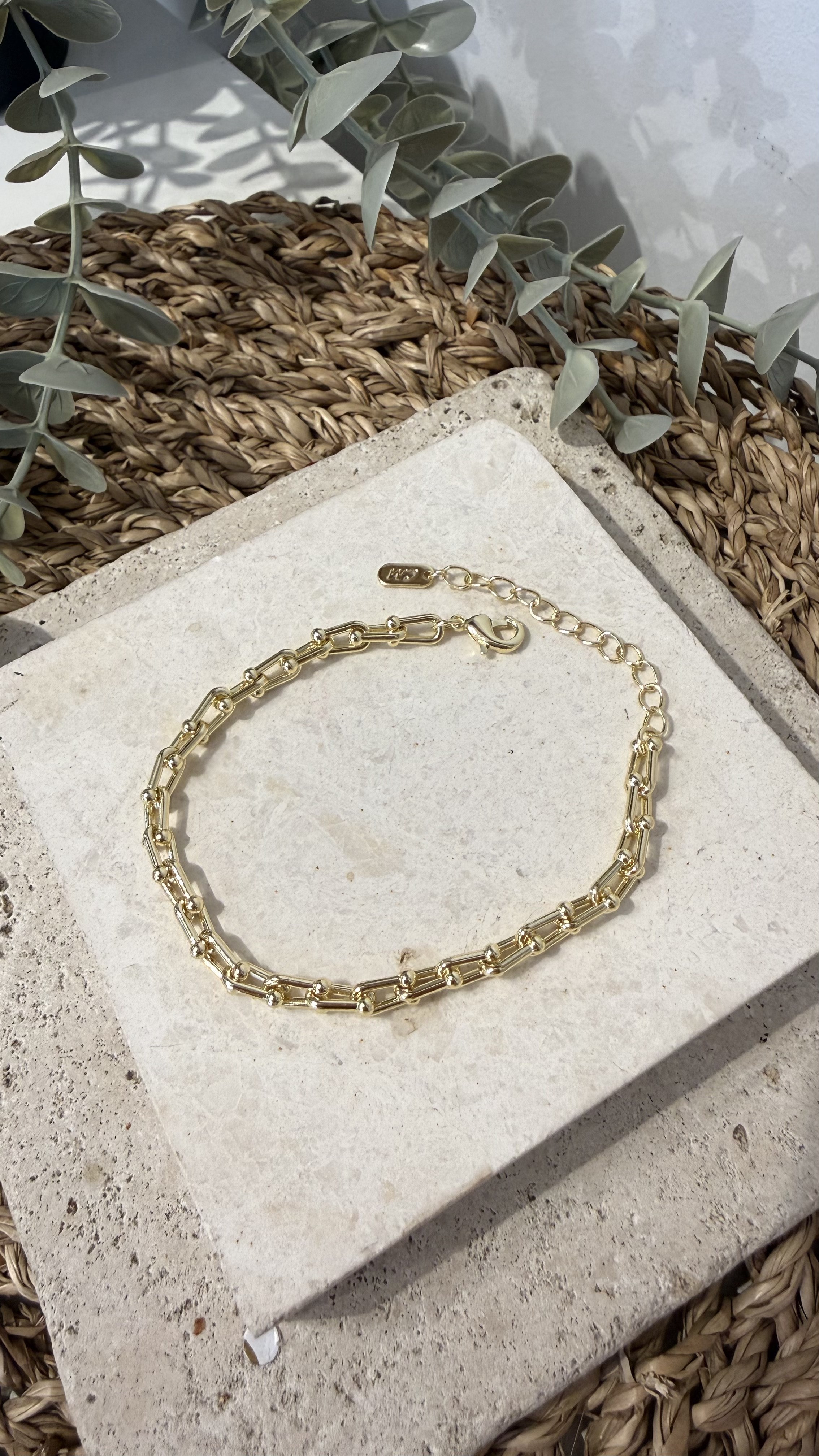 Cm Jewel İthal Gold Renk Bileklik