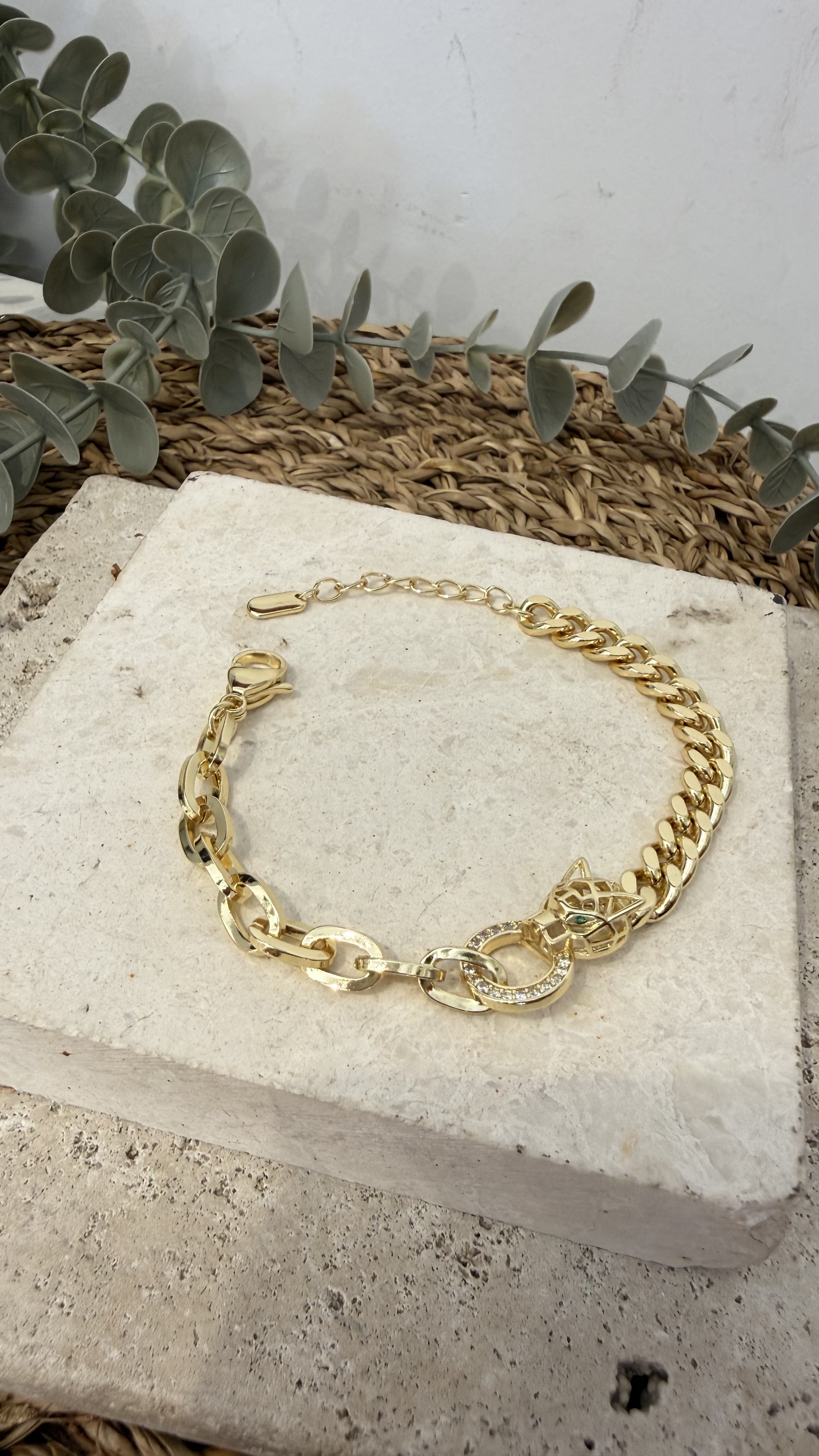 Cm Jewel İthal Gold Renk Bileklik