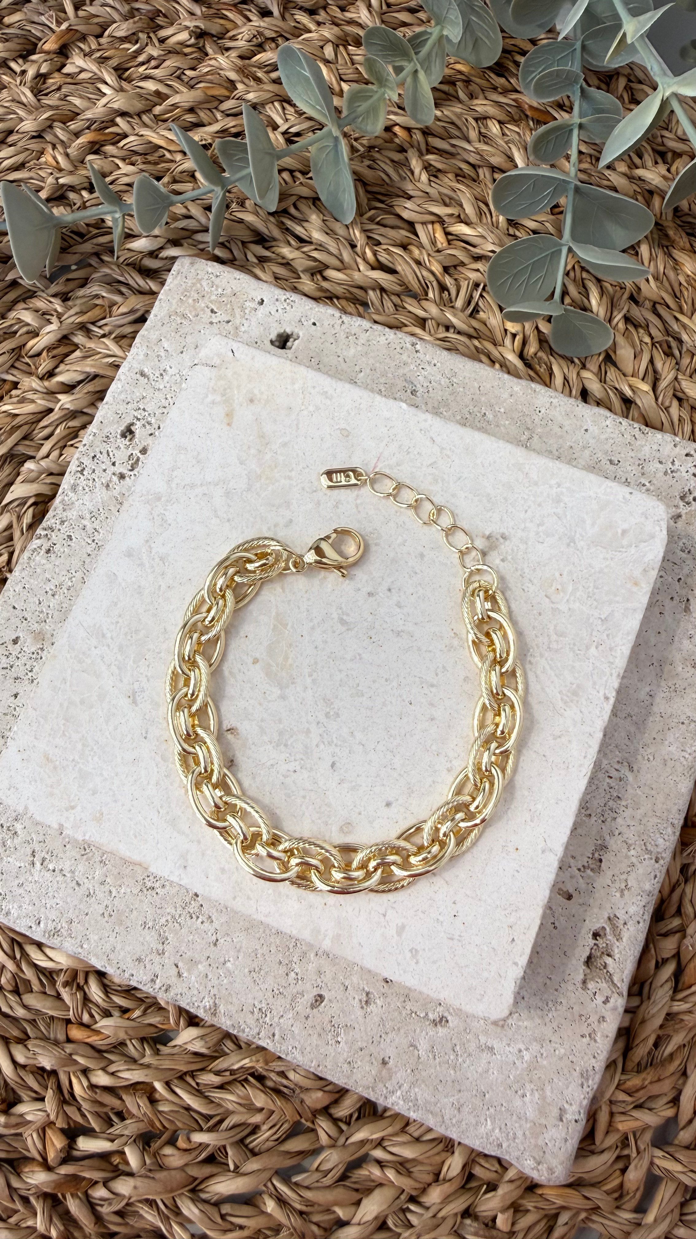 Cm Jewel İthal Gold Renk Bileklik