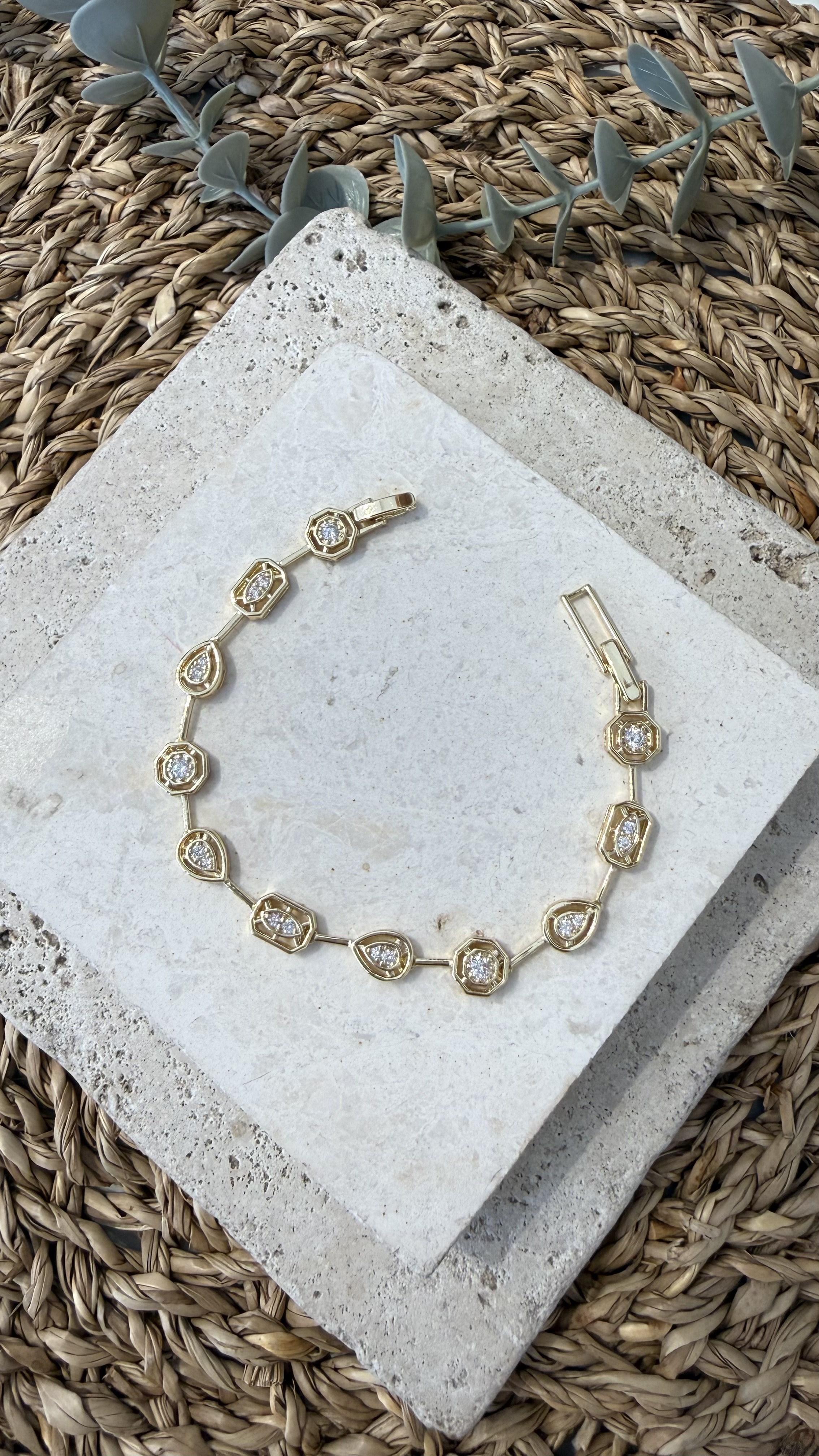 Cm Jewel İthal Gold Renk Bileklik
