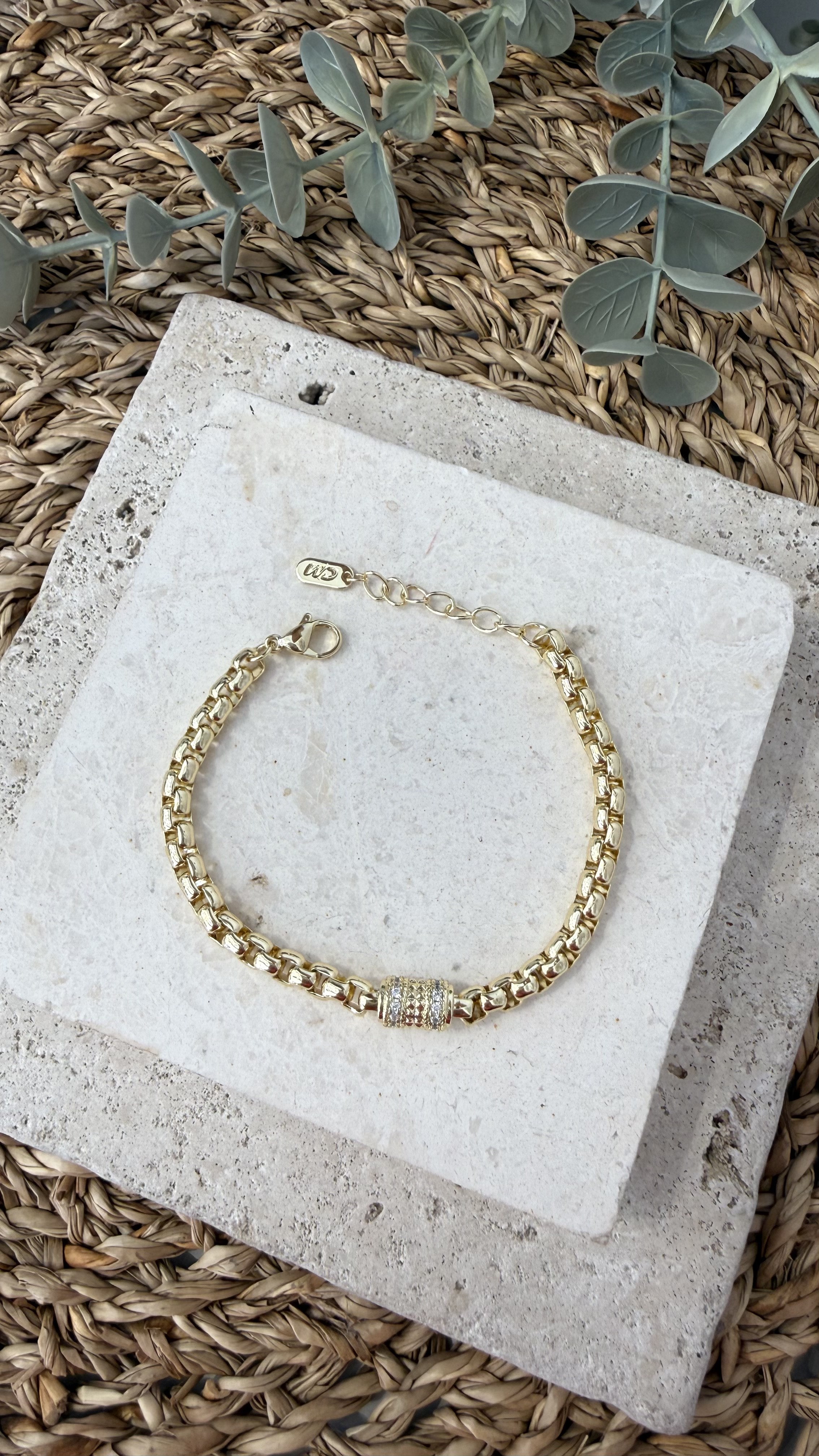 Cm Jewel İthal Gold Renk Bileklik