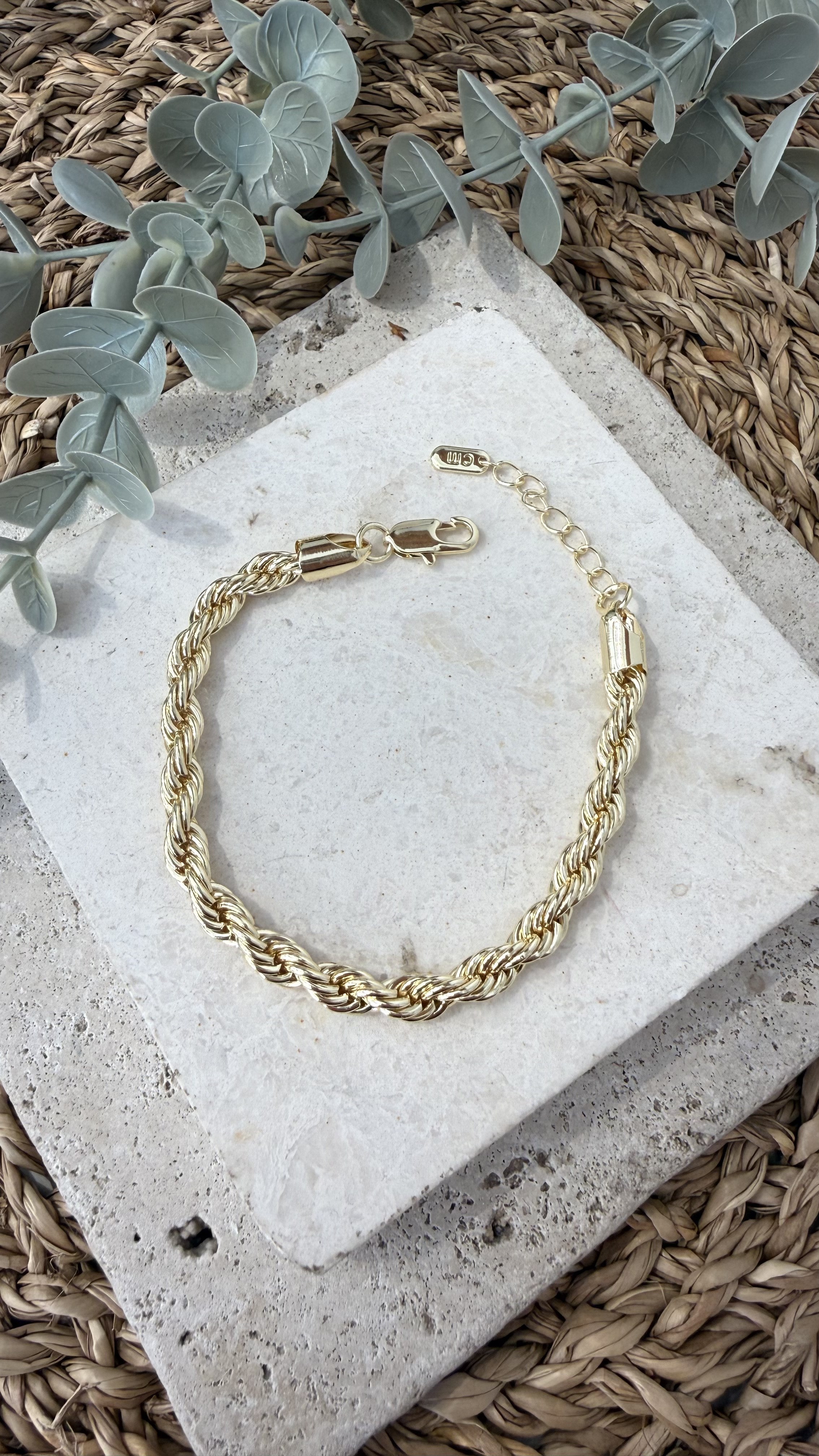 Cm Jewel İthal Gold Renk Bileklik