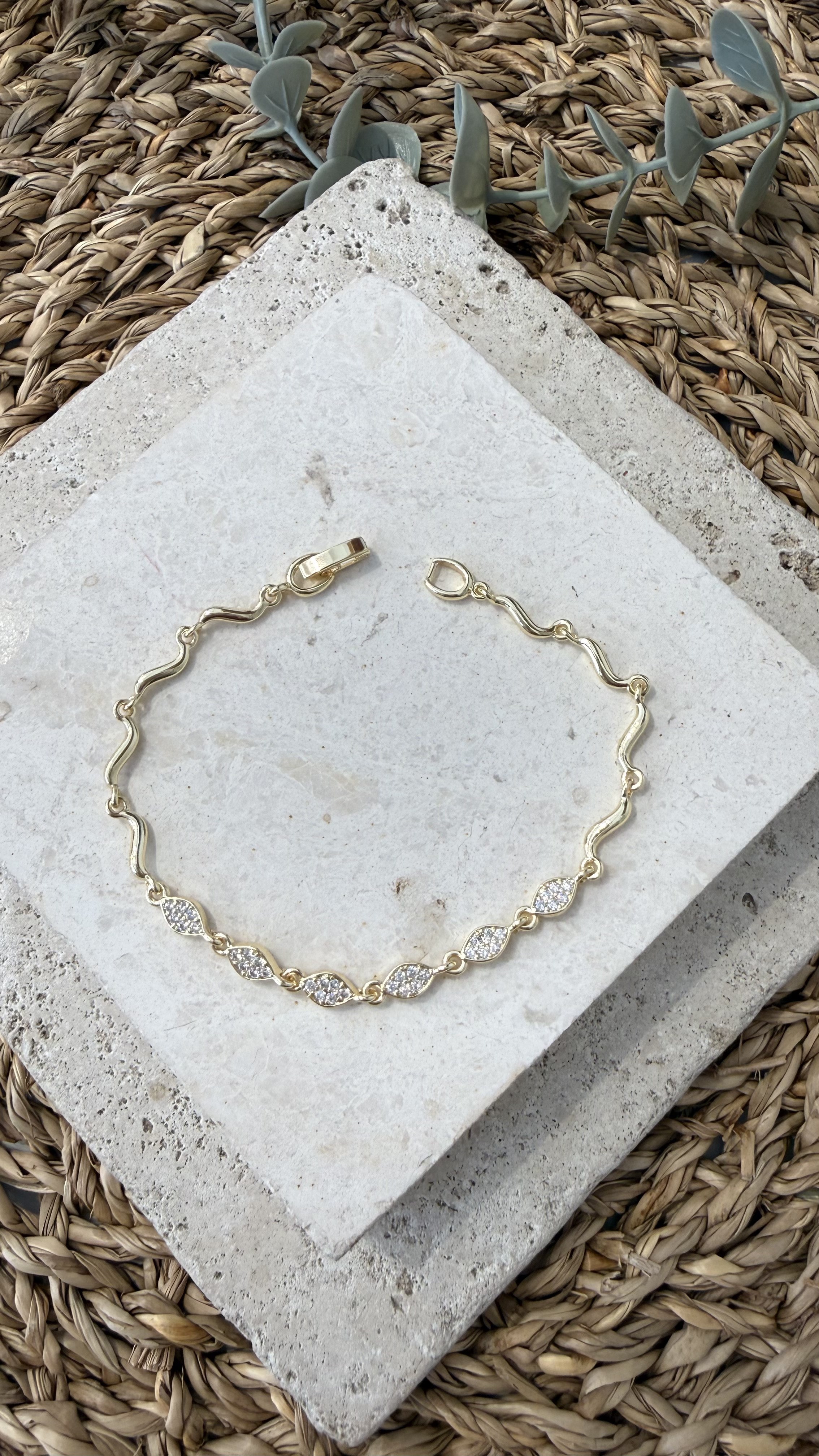 Cm Jewel İthal Gold Renk Bileklik