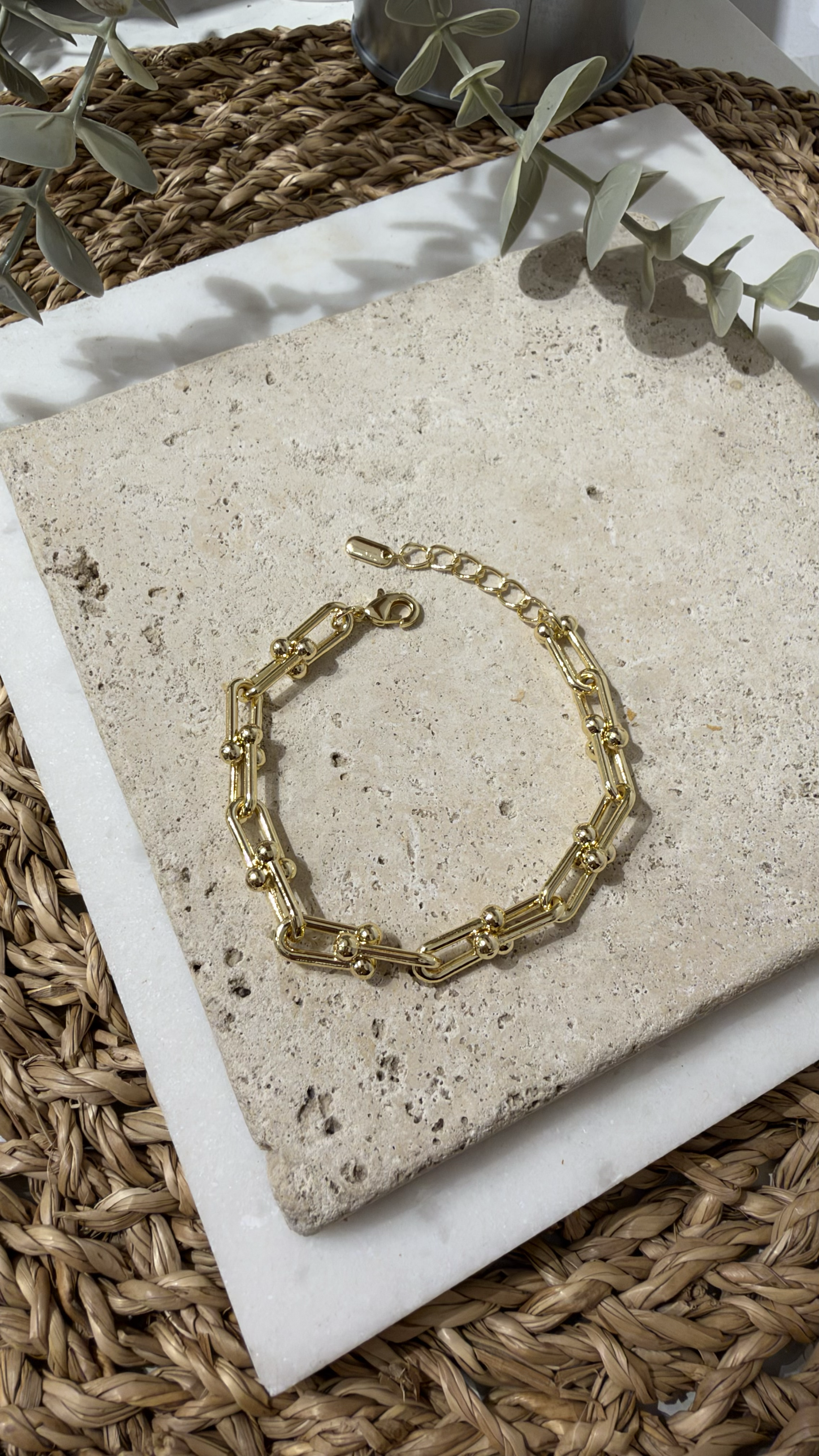 Cm Jewel İthal Gold Renk Bileklik