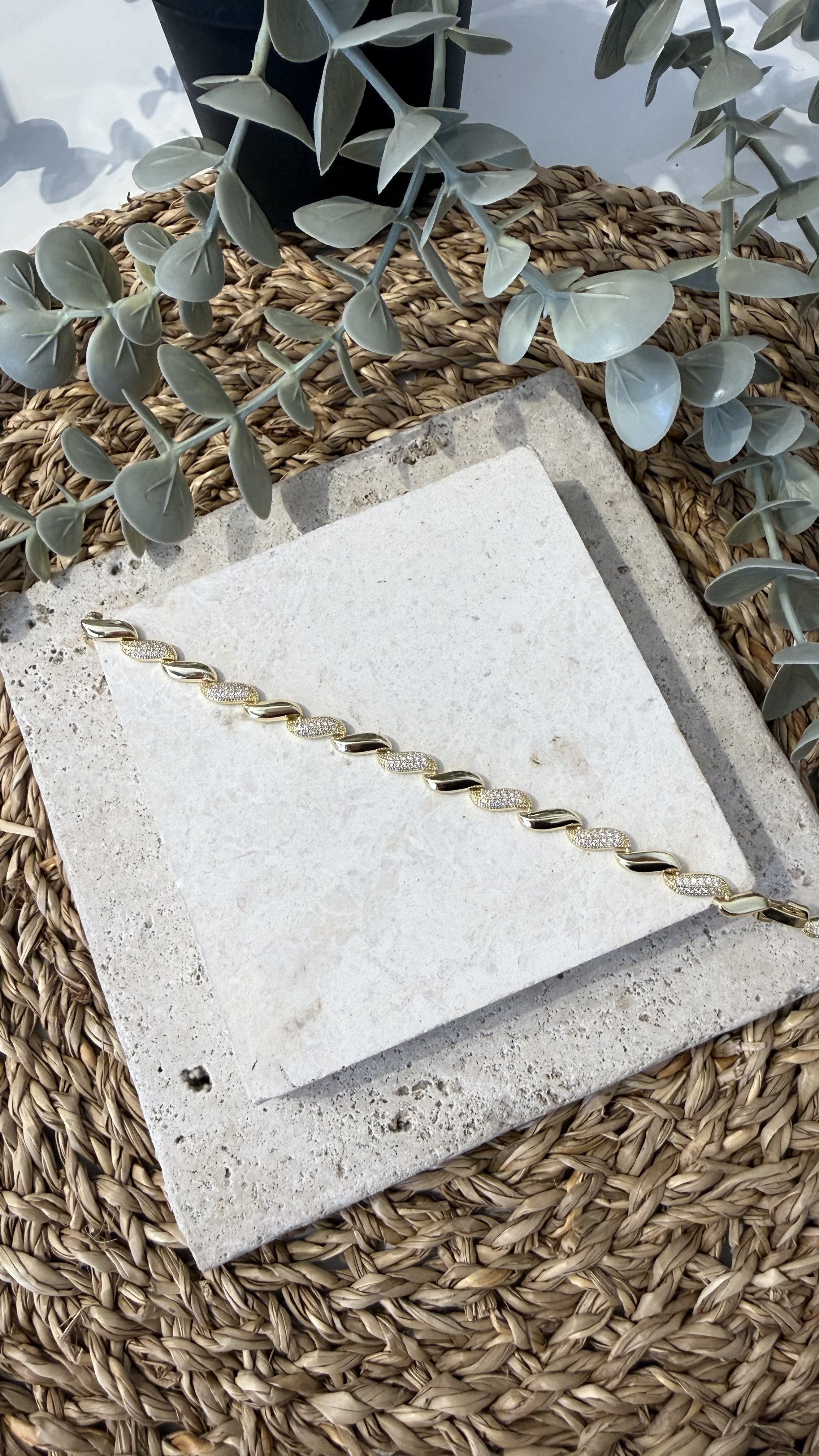 Cm Jewel İthal Gold Renk Bileklik