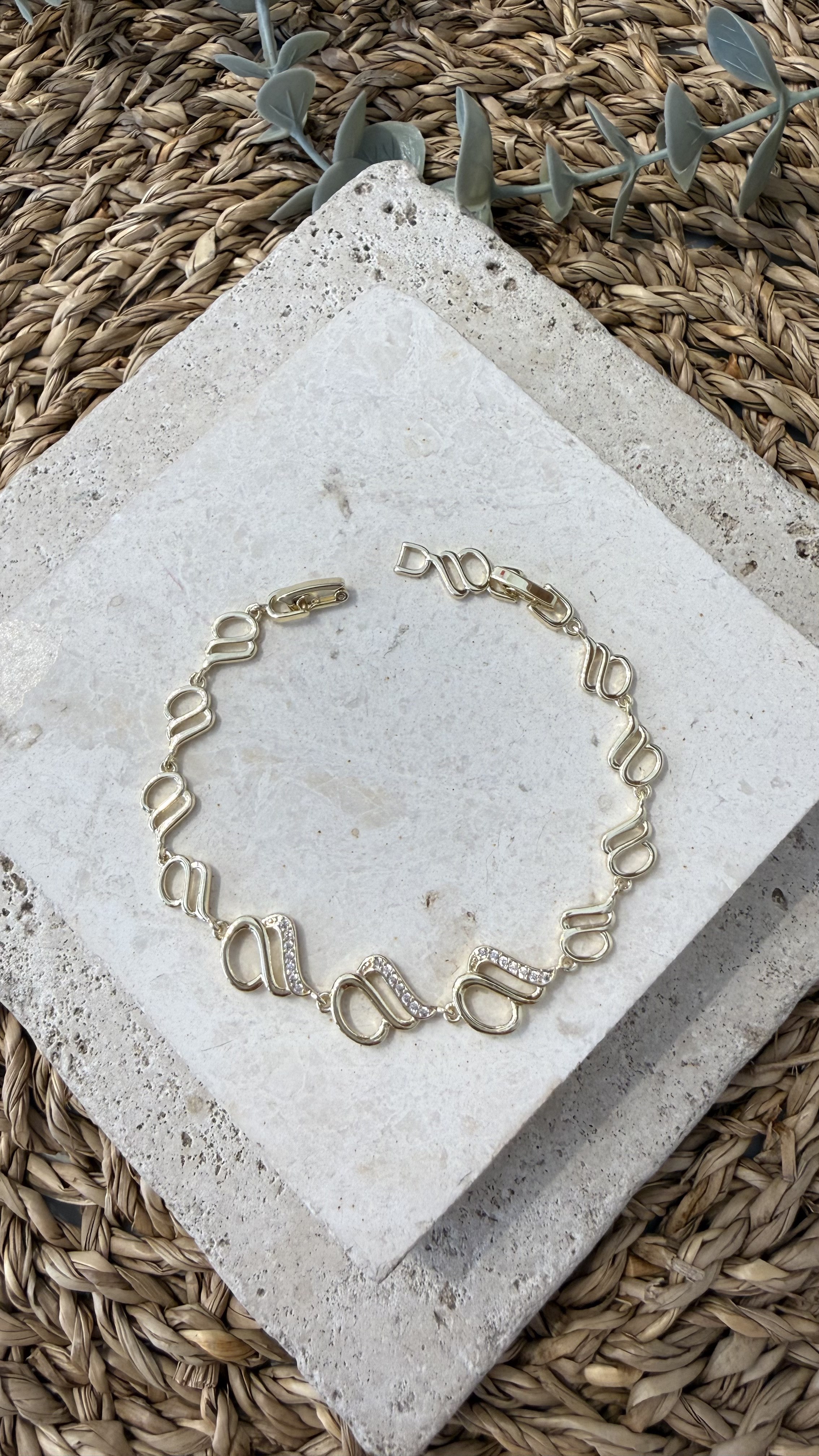 Cm Jewel İthal Gold Renk Bileklik