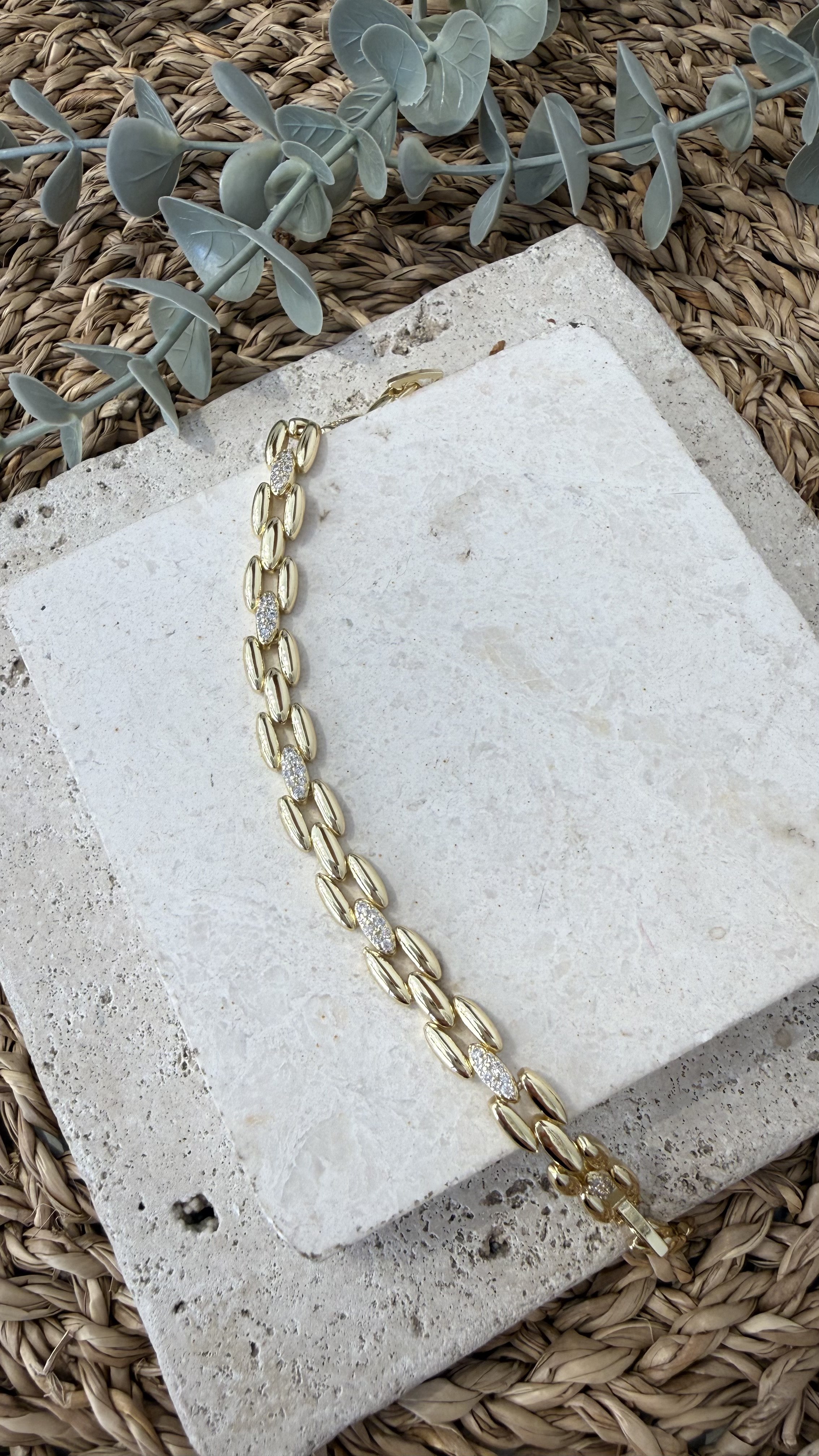 Cm Jewel İthal Gold Renk Bileklik