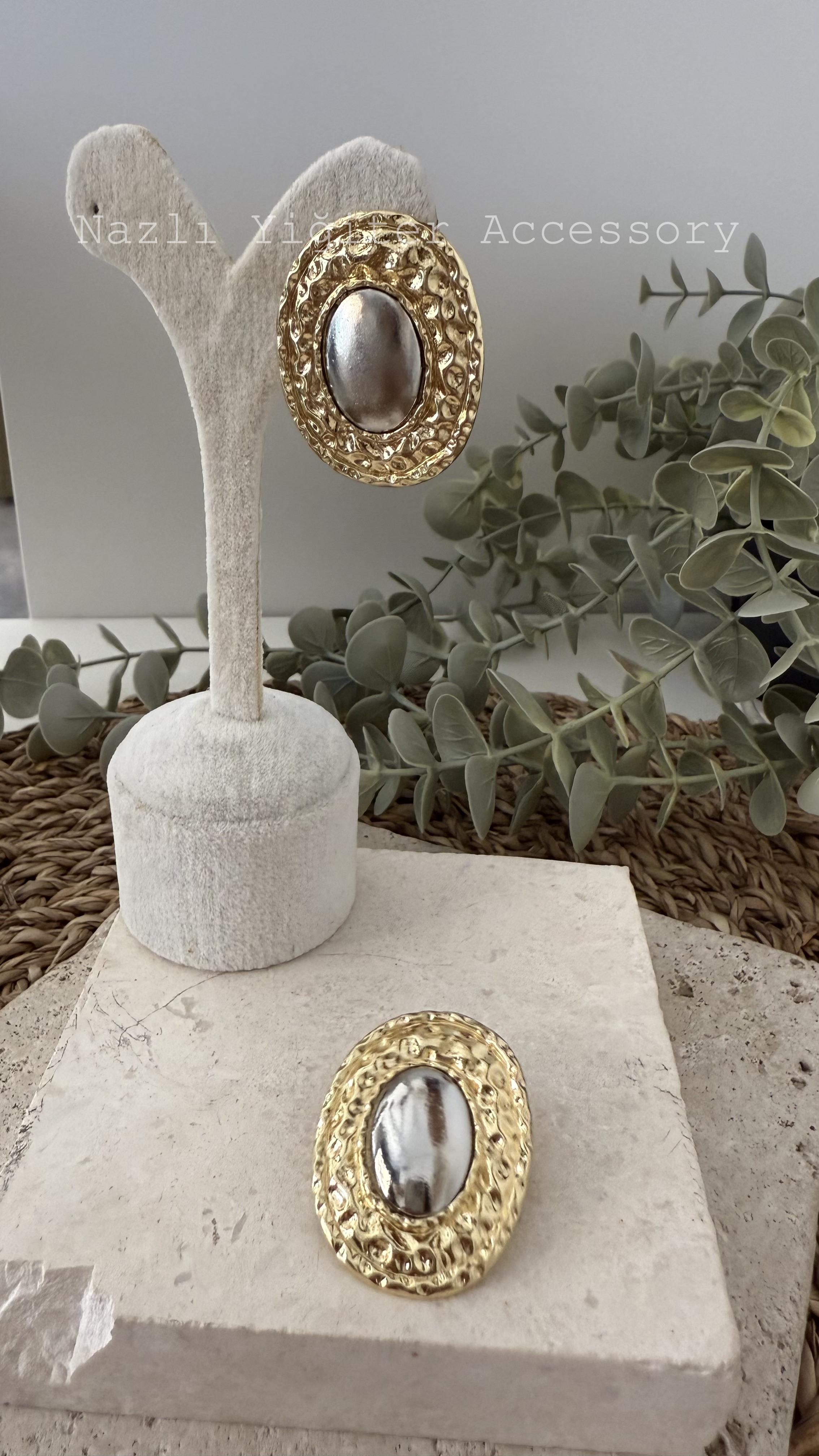 İthal Gold Renk Küpe
