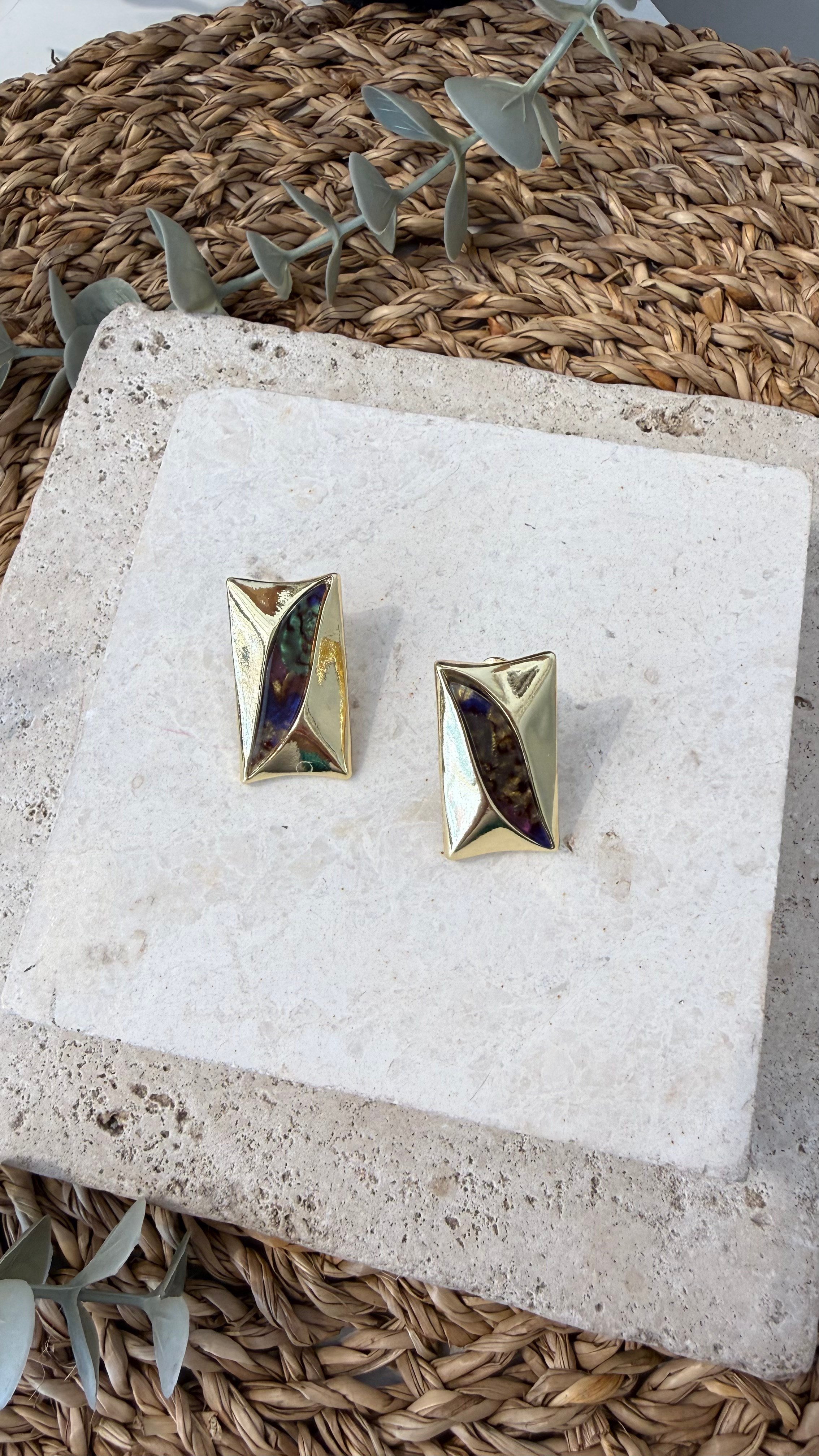 İthal Gold Renk Küpe