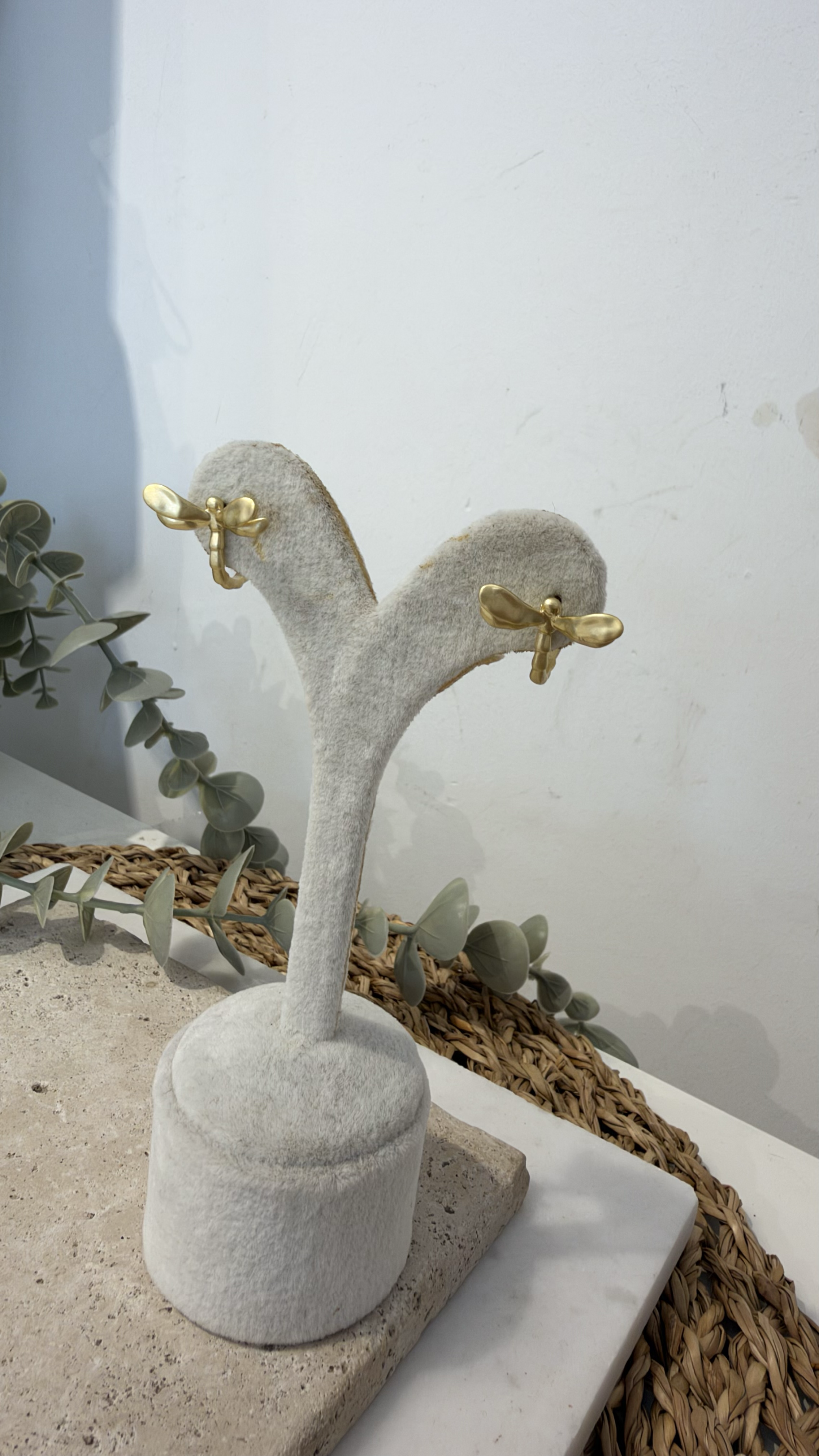 İthal Gold Renk Küpe