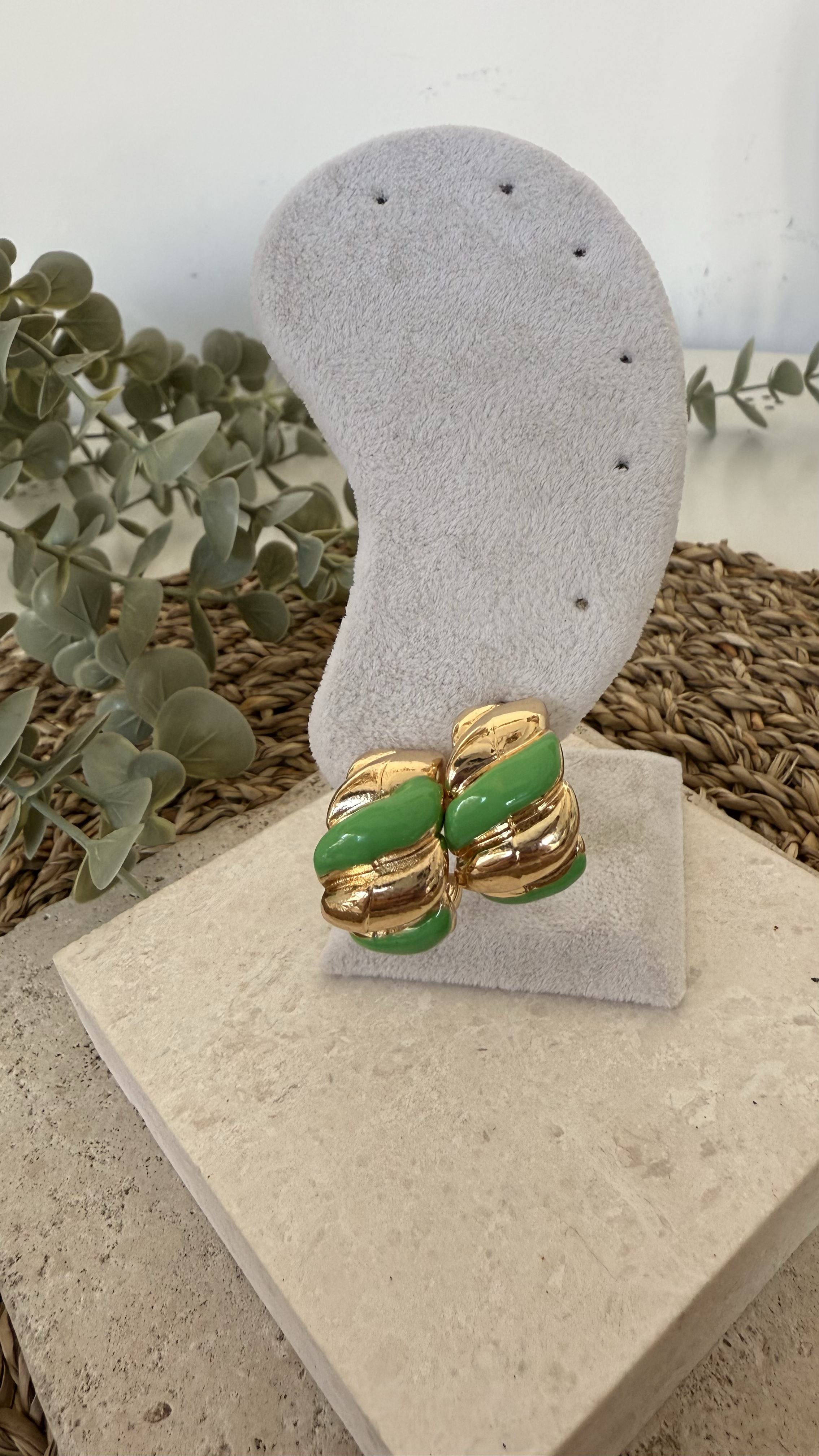 İthal Gold Renk Küpe