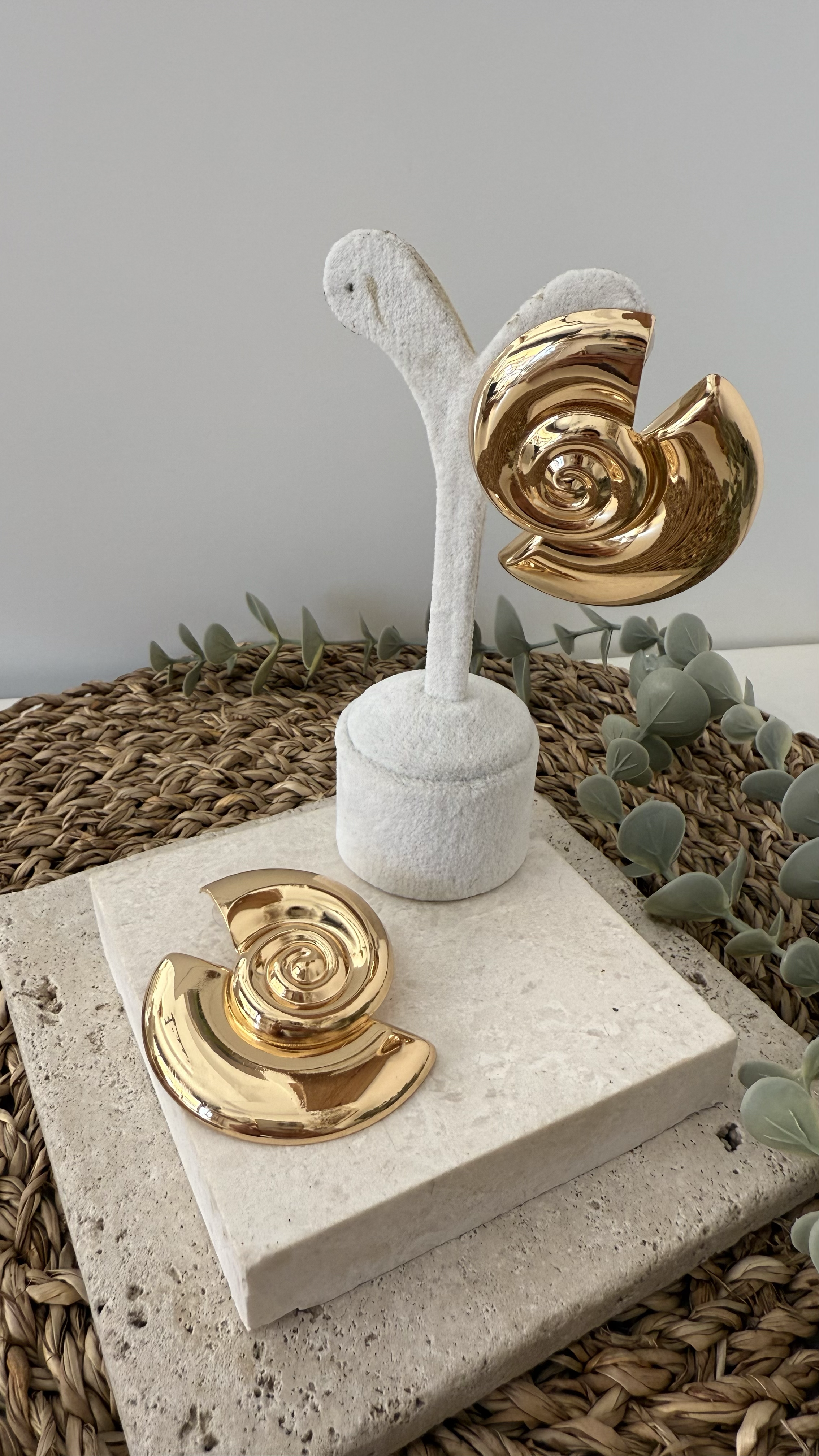 İthal Gold Renk Küpe