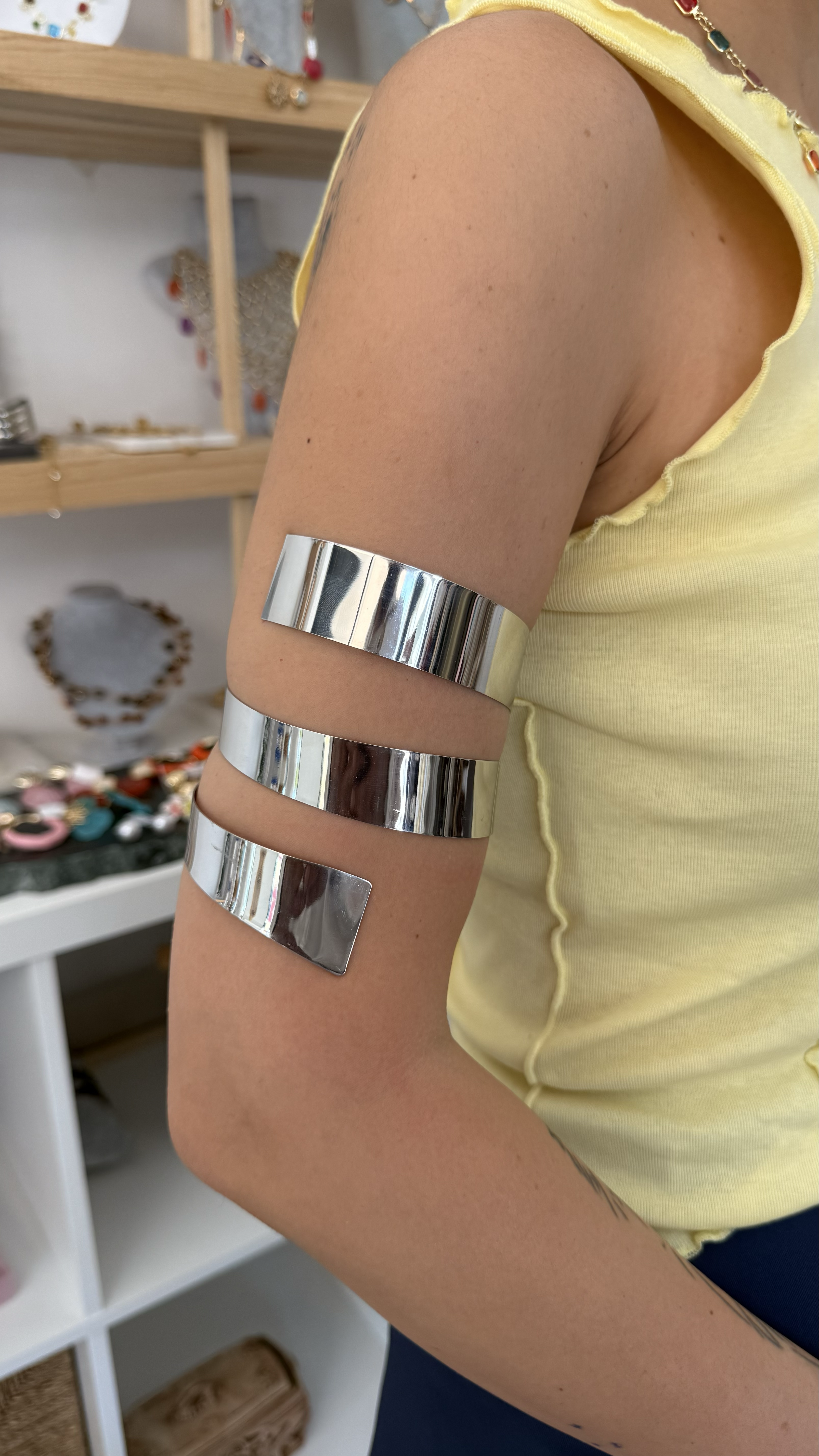 İthal Gümüş Arm Cuff