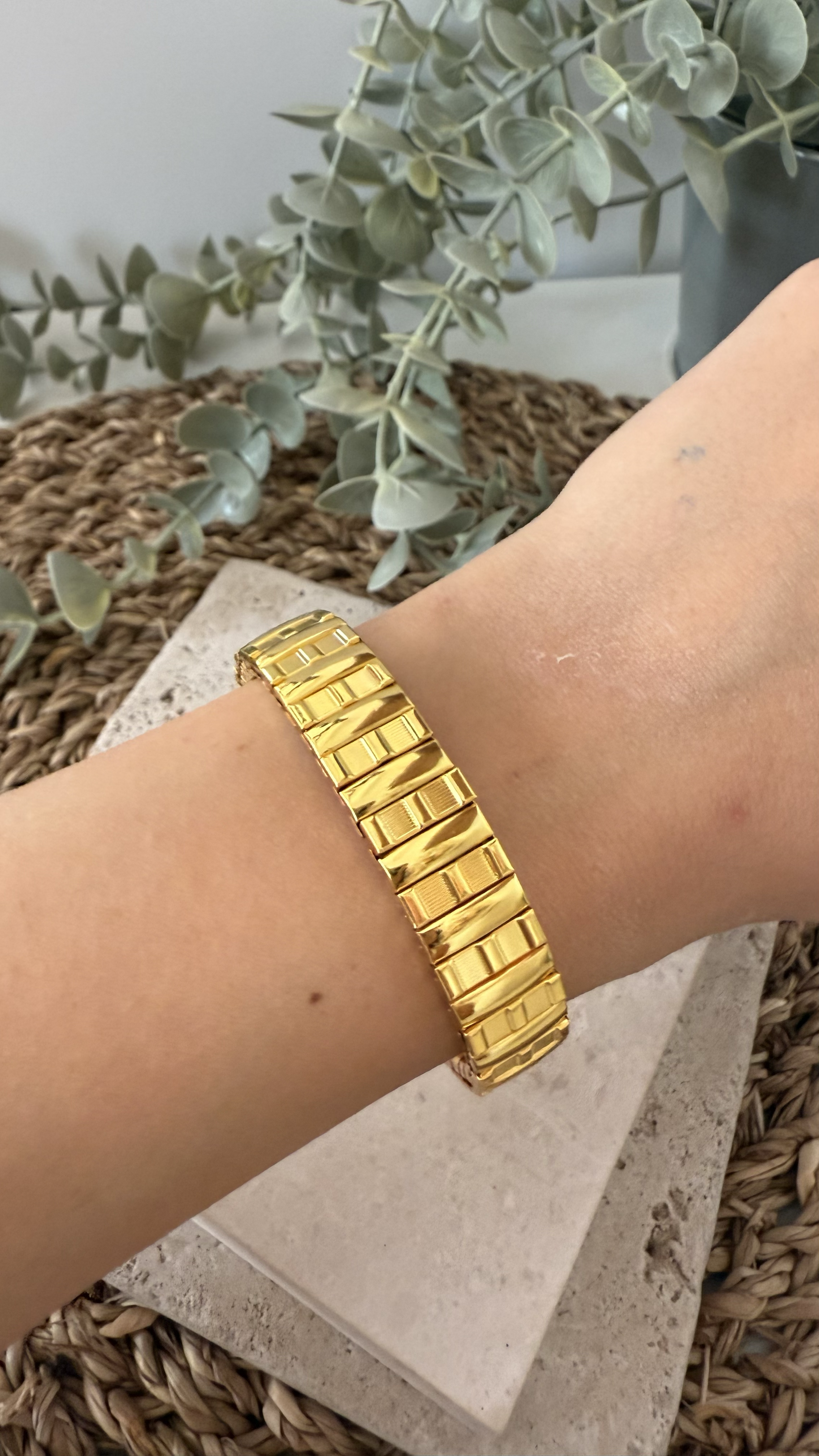 Paslanmaz Çelik Gold Renk Kelepçe