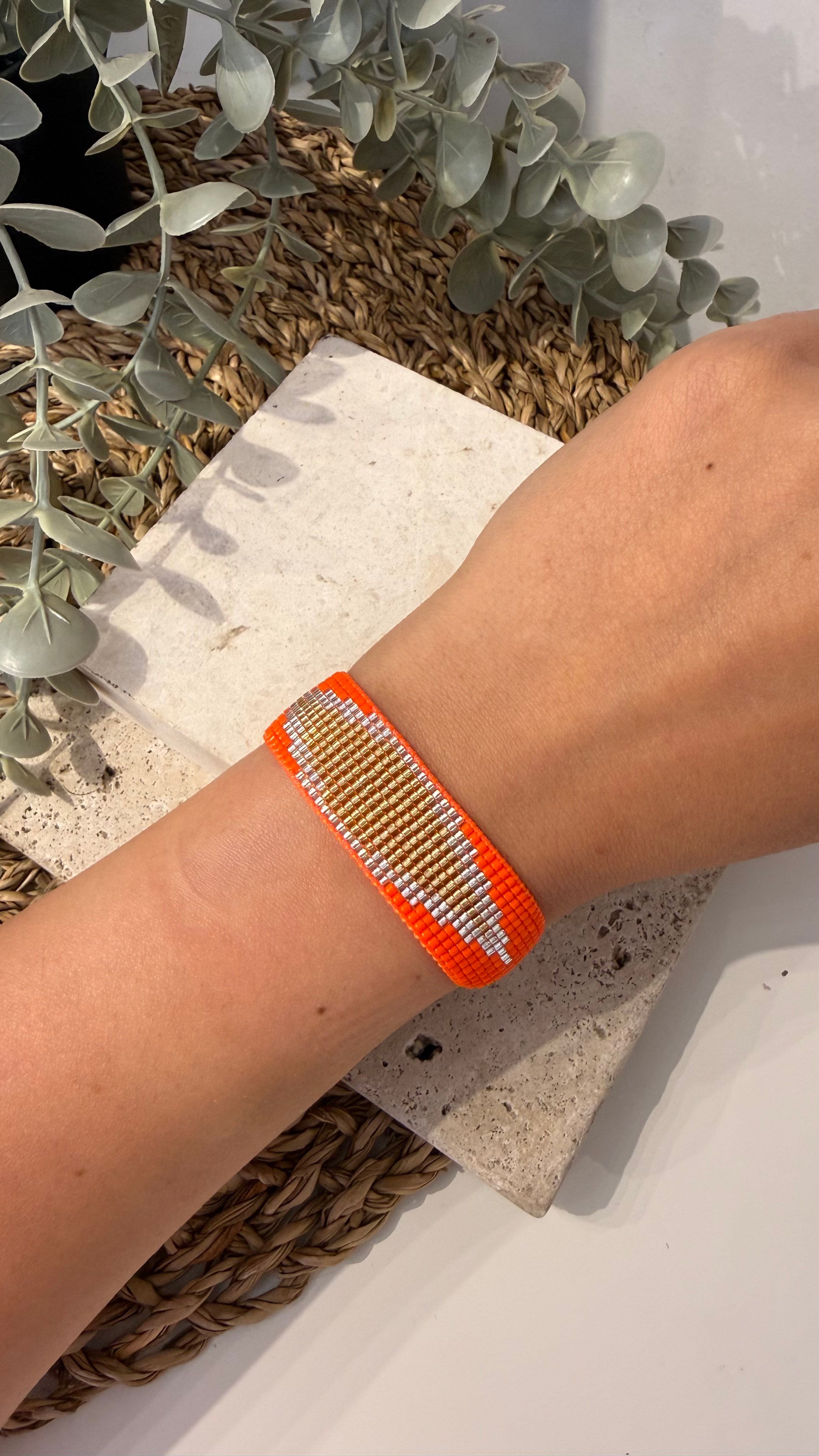 Turuncu Miyuki Bileklik