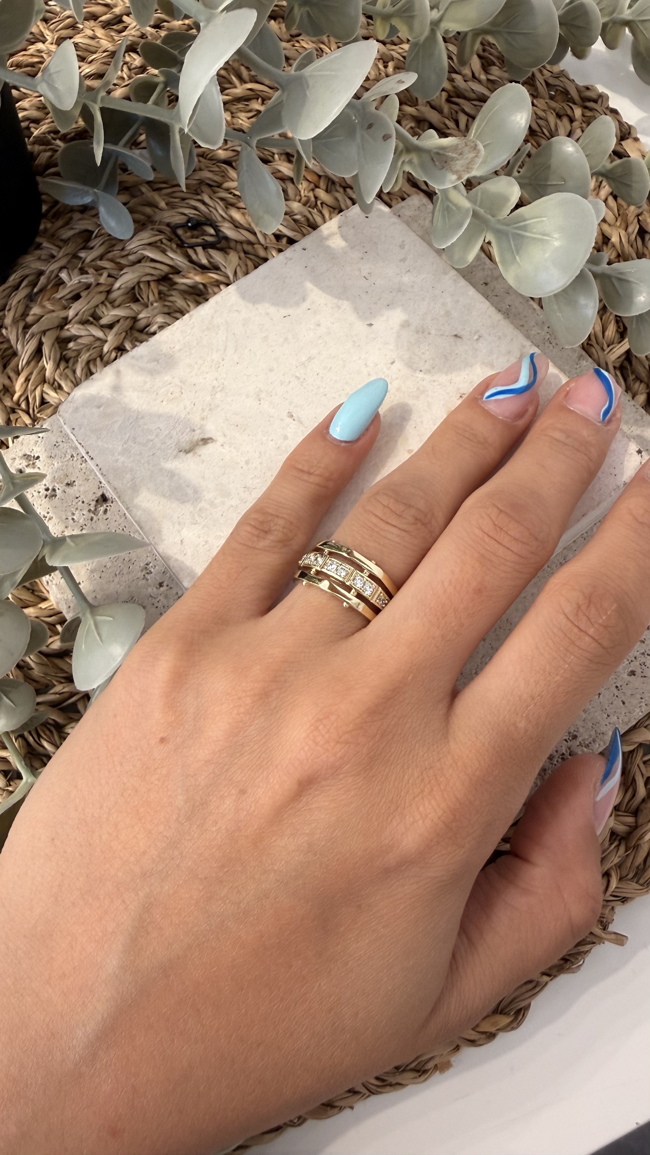 Xuping 14k Gold Renk Yüzük