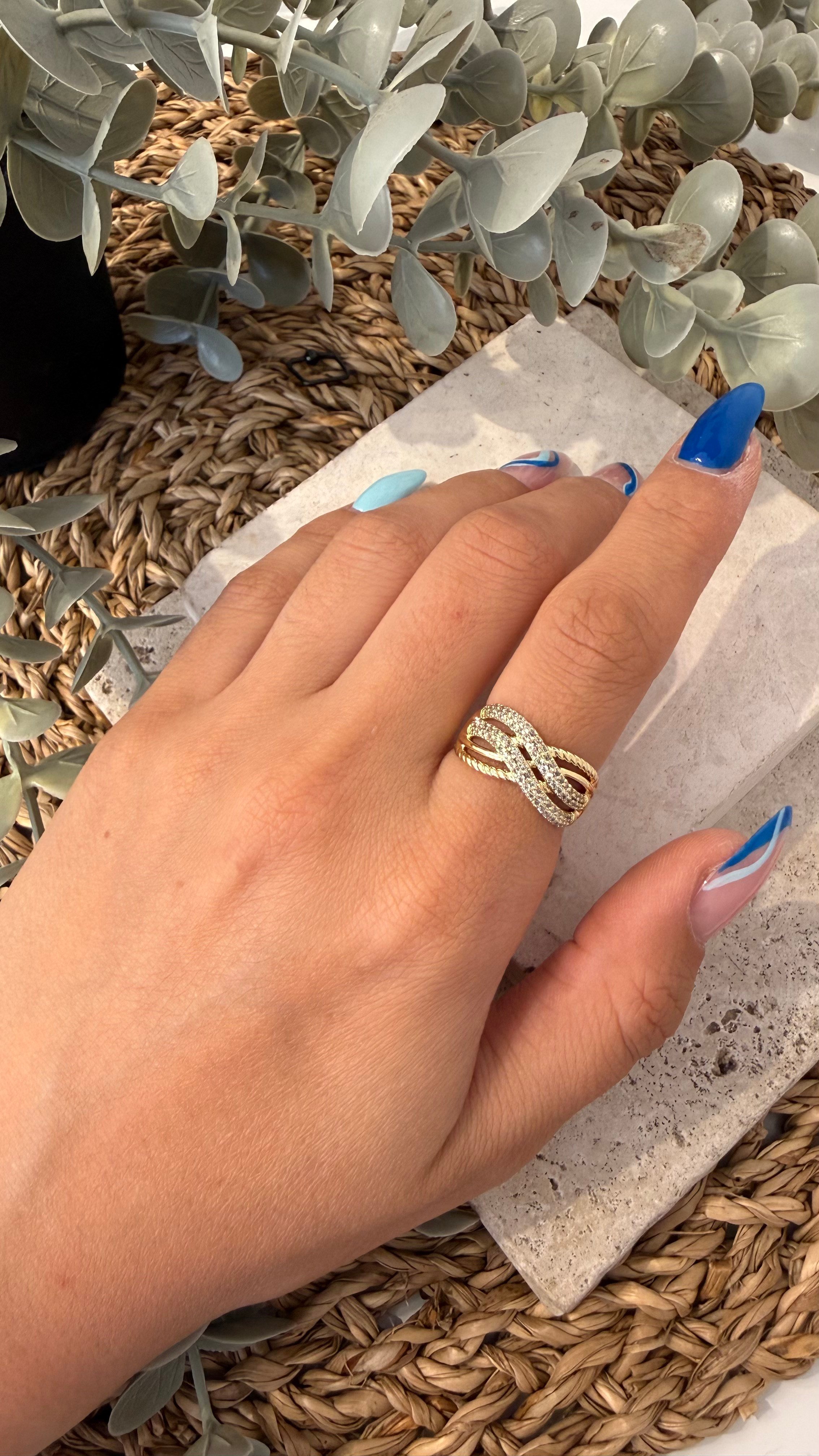 Xuping 14k Gold Renk Yüzük