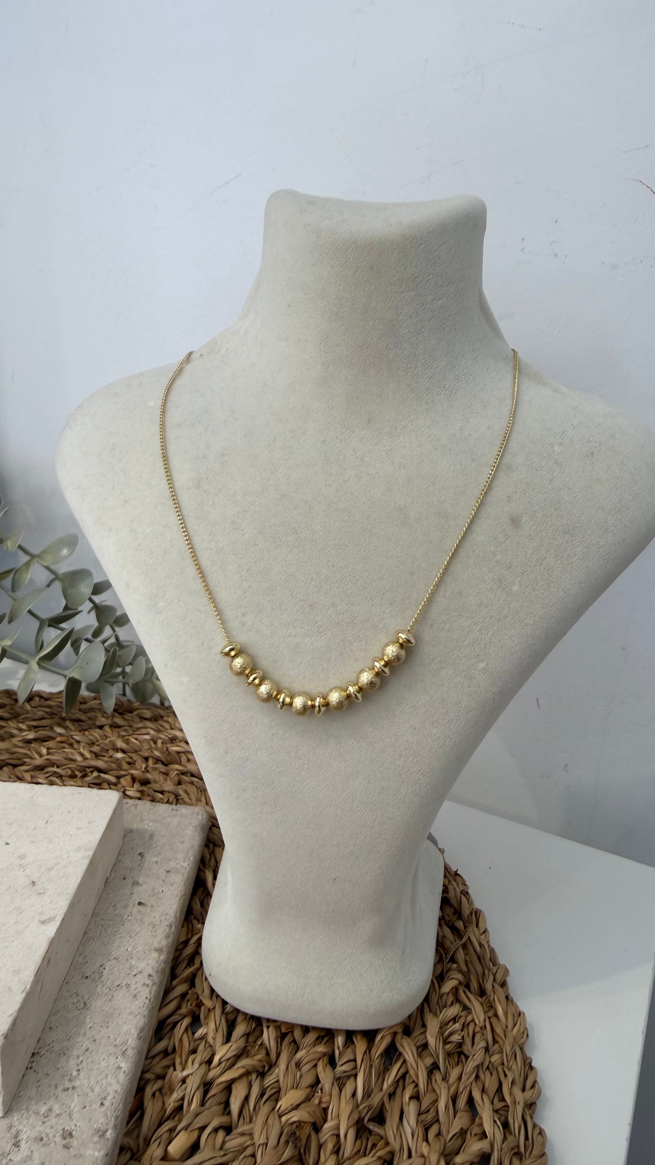 Xuping Gold Renk 14k Kolye 45+5cm