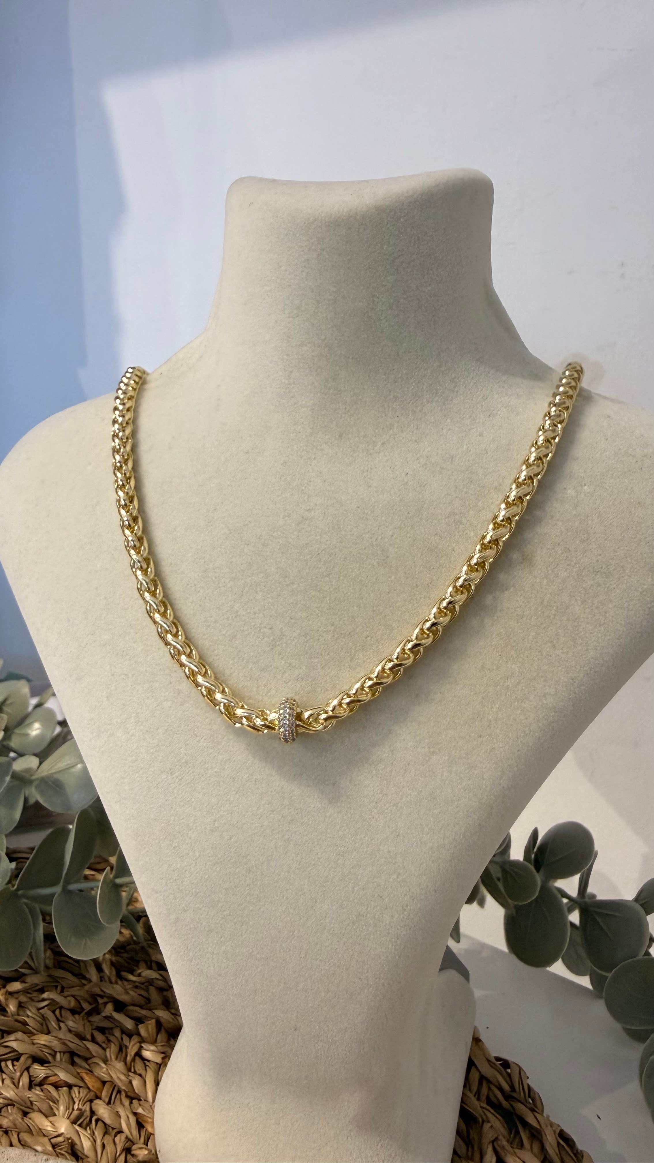 Xuping Gold Renk 14k Kolye 45cm