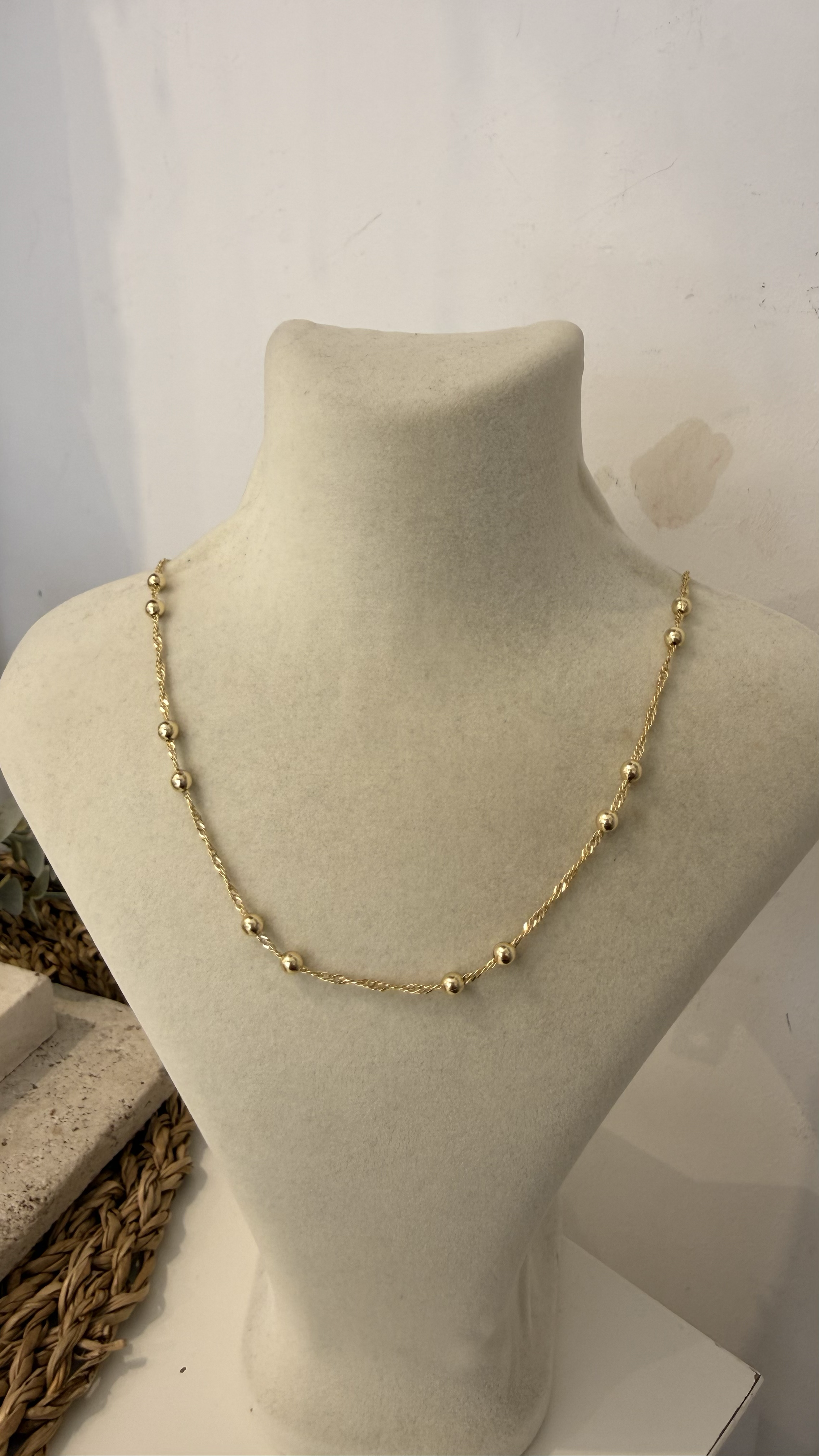 Xuping Gold Renk 14k Kolye 50cm
