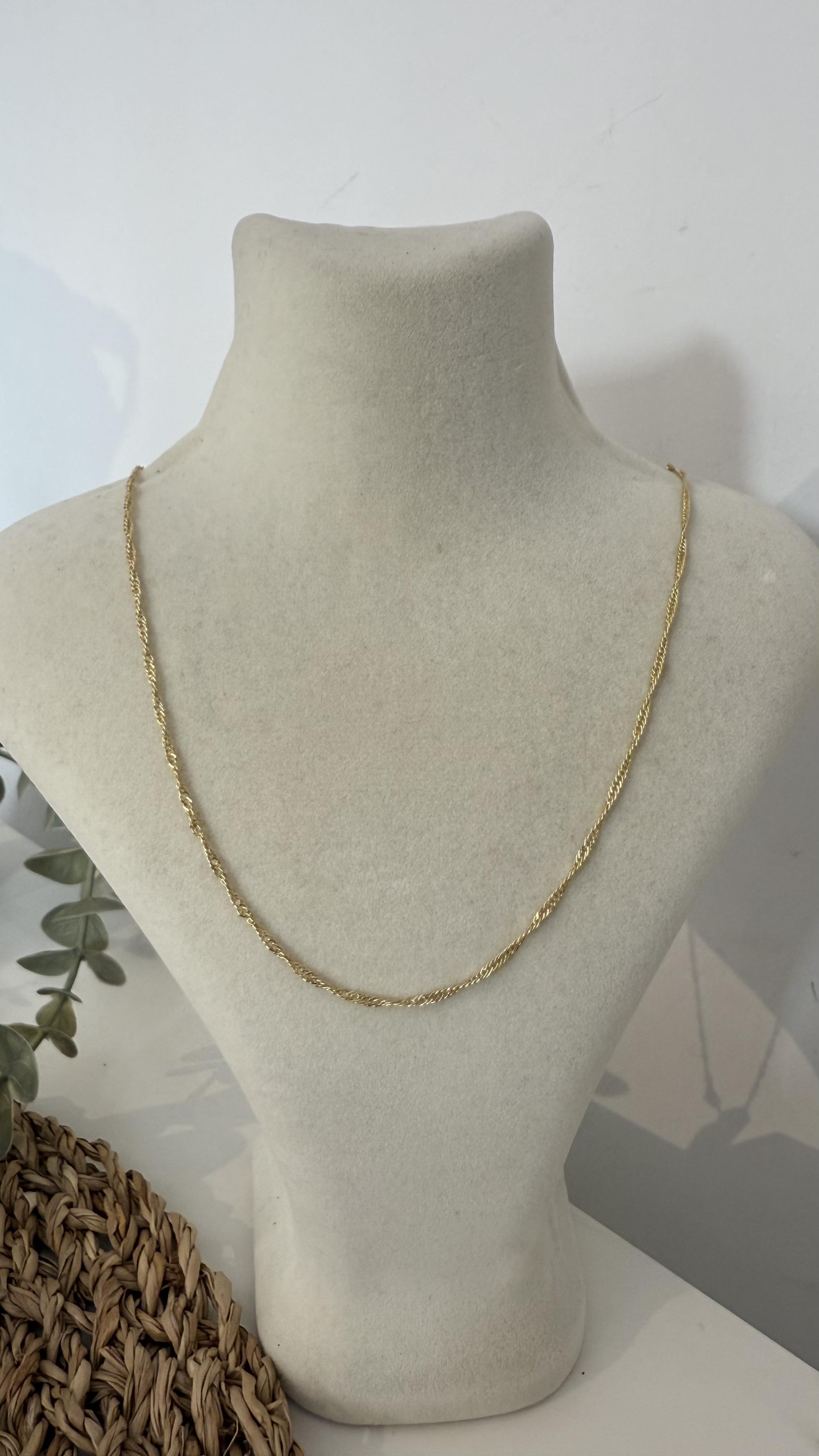 Xuping Gold Renk 14k Kolye 60cm