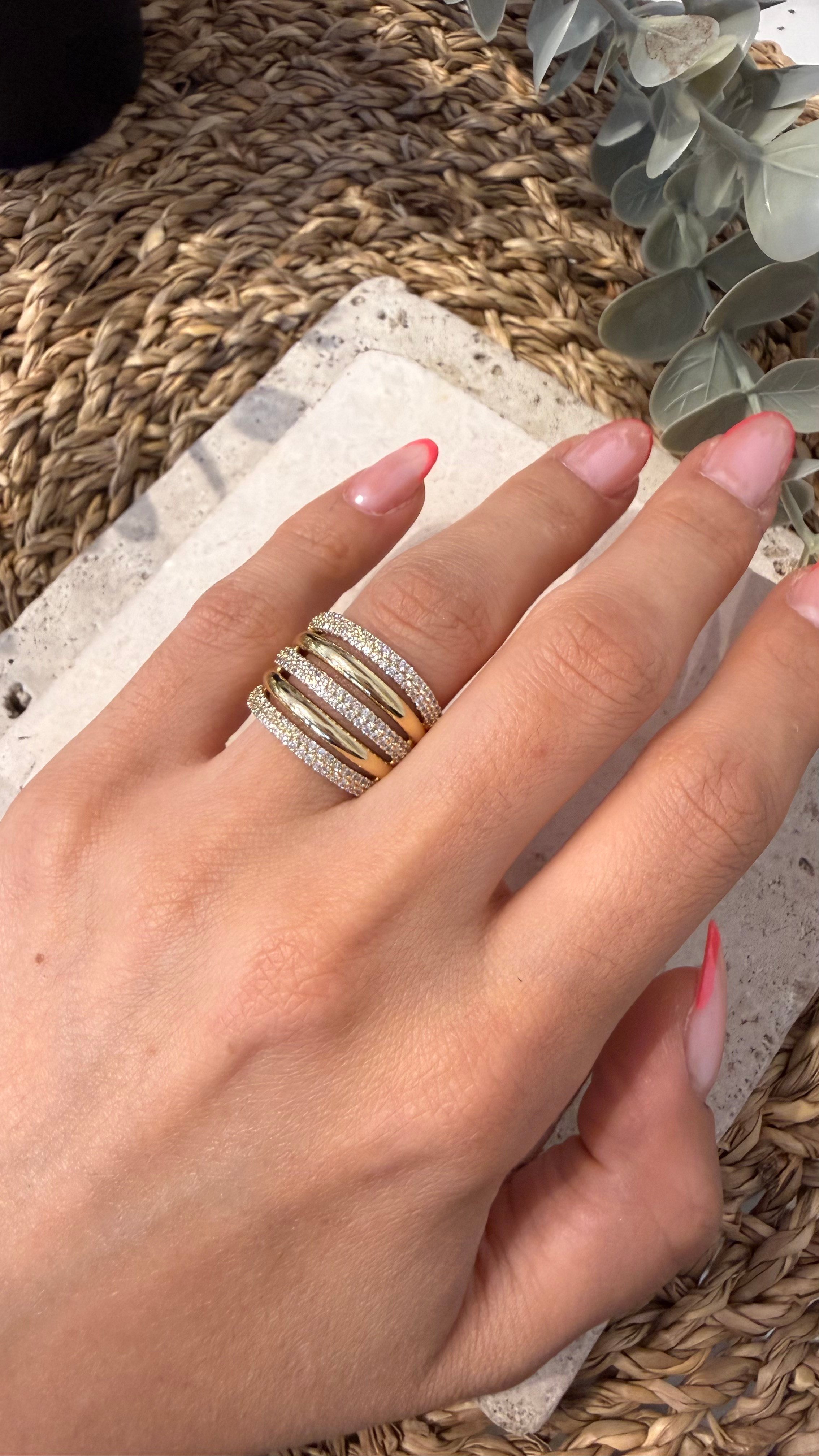 Xuping Gold Renk 14k Yüzük