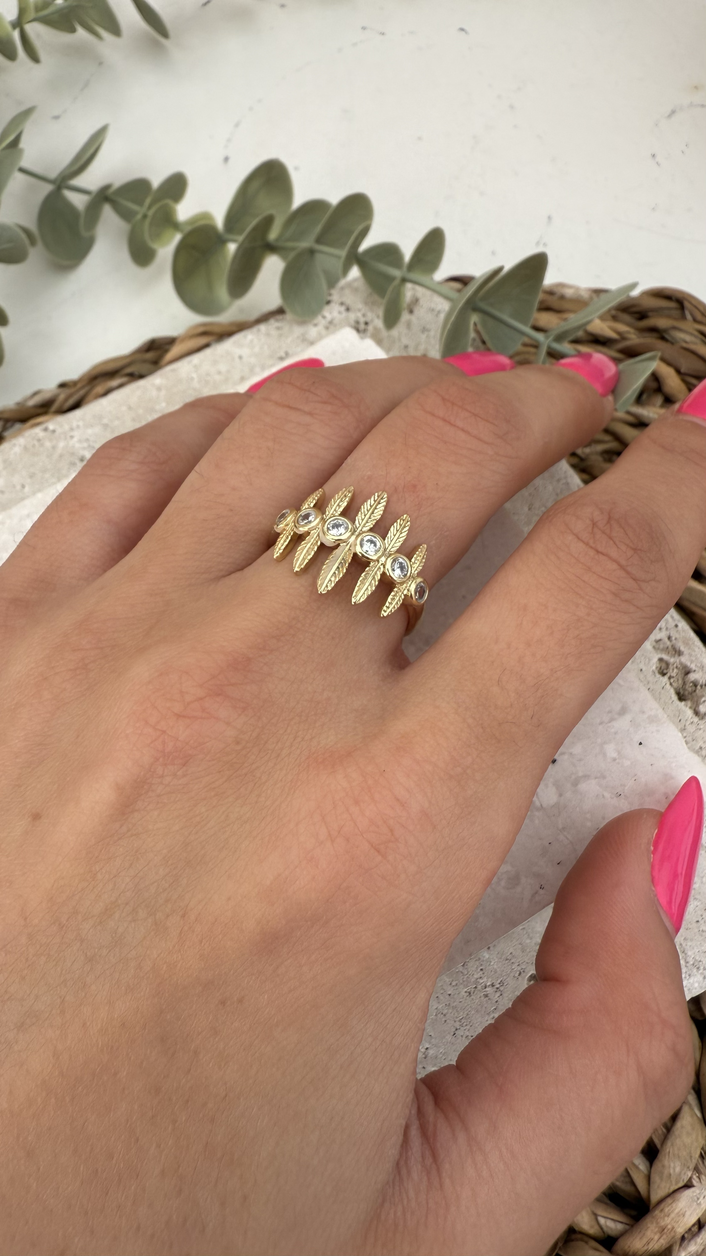 Xuping Gold Renk 14k Yüzük