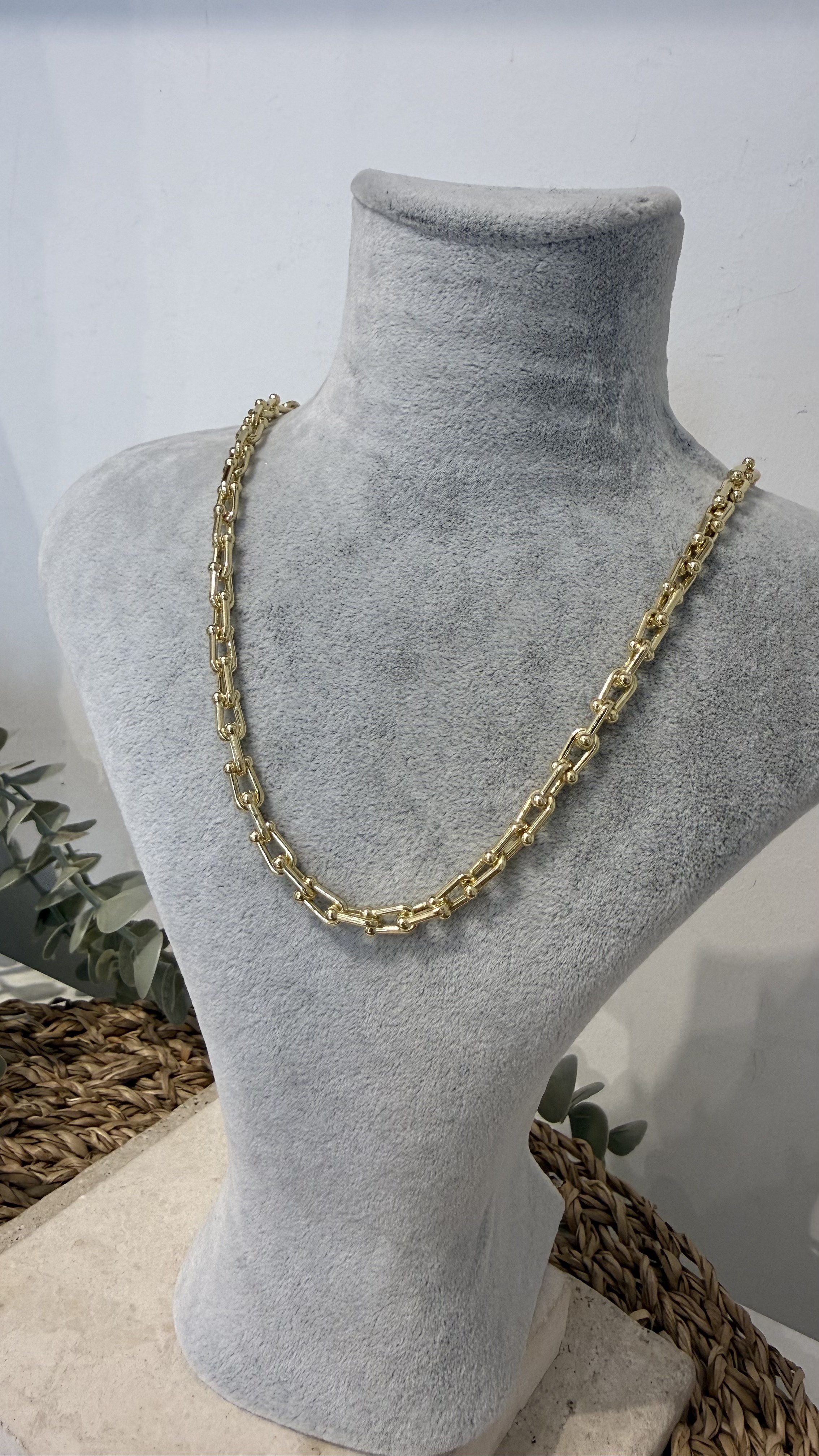 Xuping Özel Seri Gold Renk 14k Kolye 45+5cm