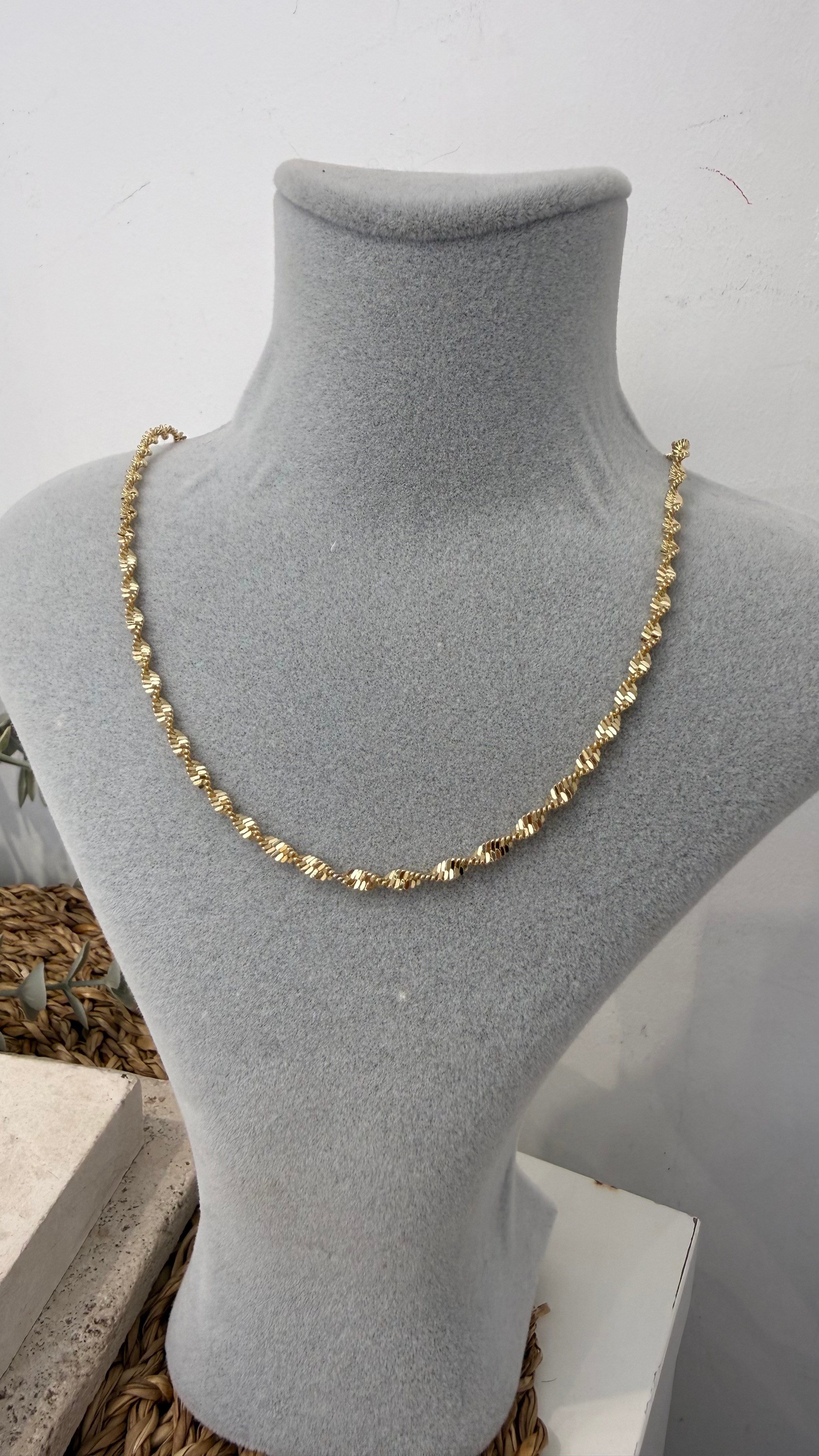 Xuping Özel Seri Gold Renk 14k Kolye 45cm