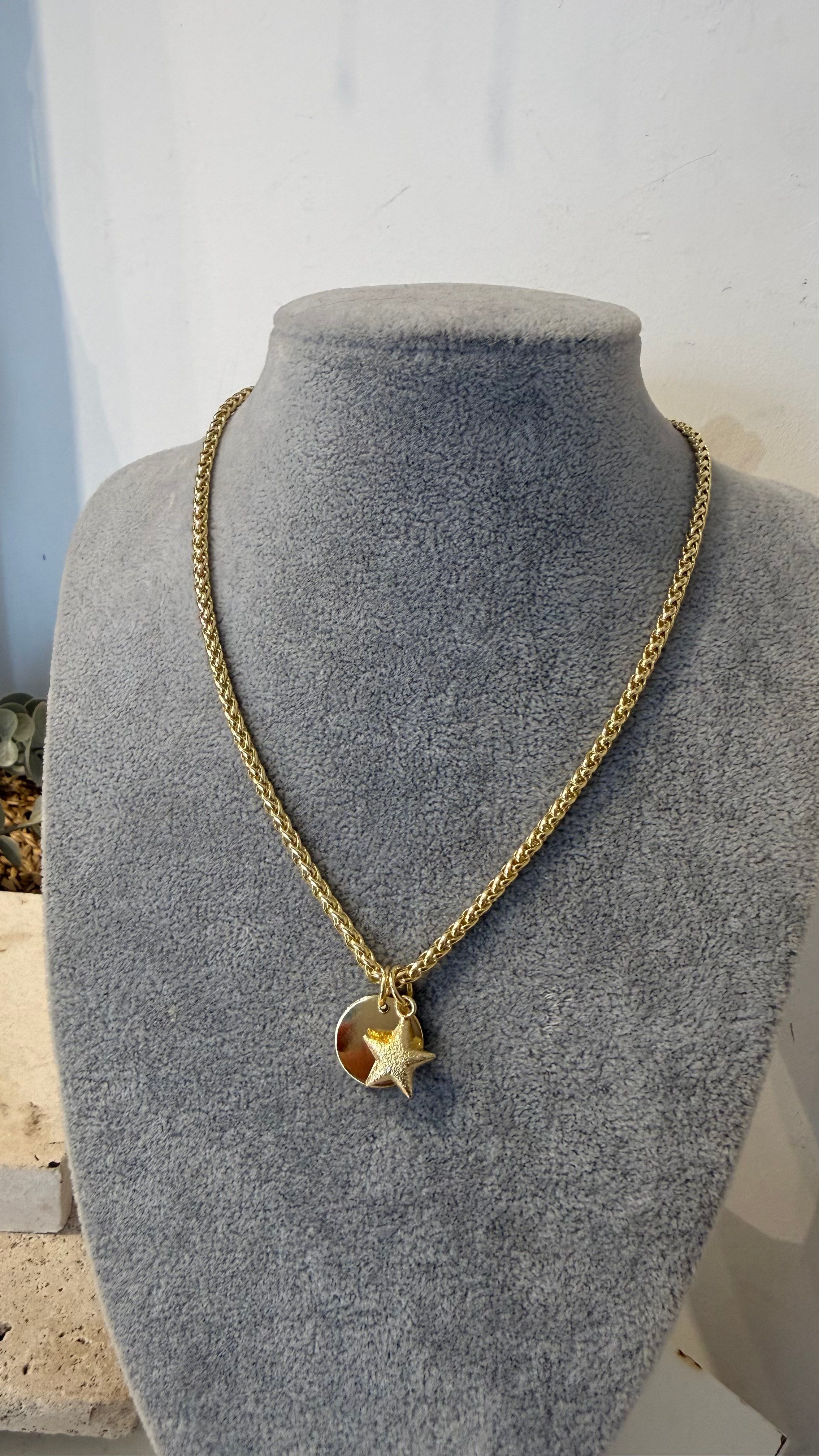 Xuping Özel Seri Gold Renk 14k Kolye 45+7cm