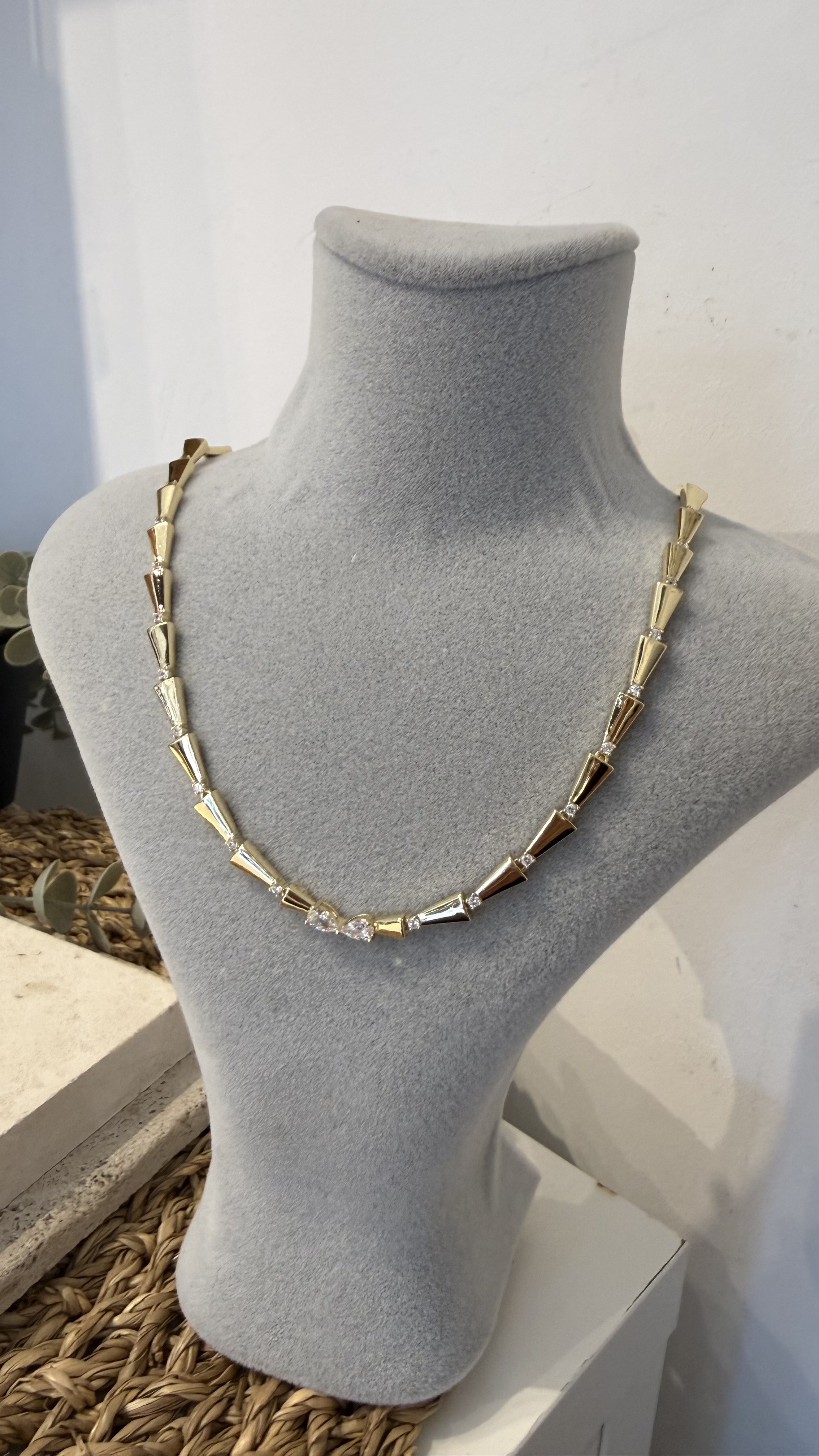 Xuping Özel Seri Gold Renk 14k Kolye 50cm