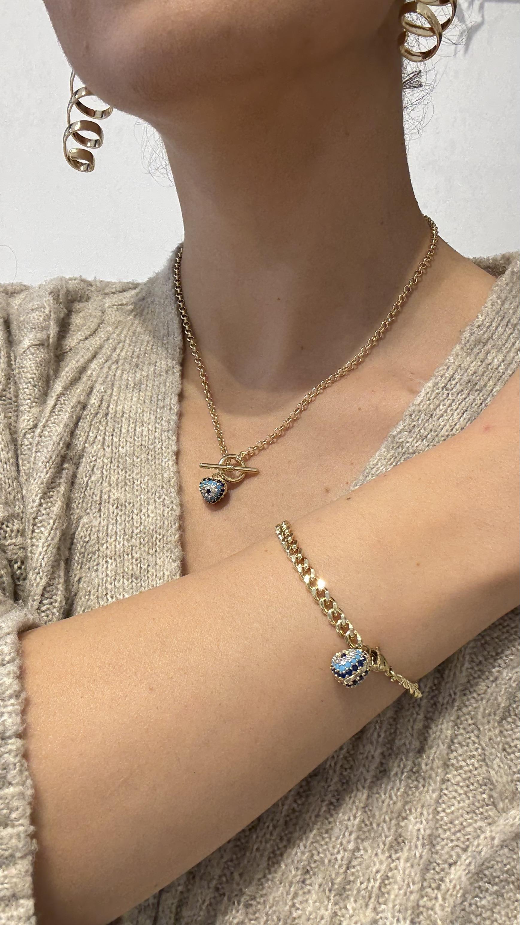 Xuping Özel Seri Gold Renk 14k Kolye Bileklik Set