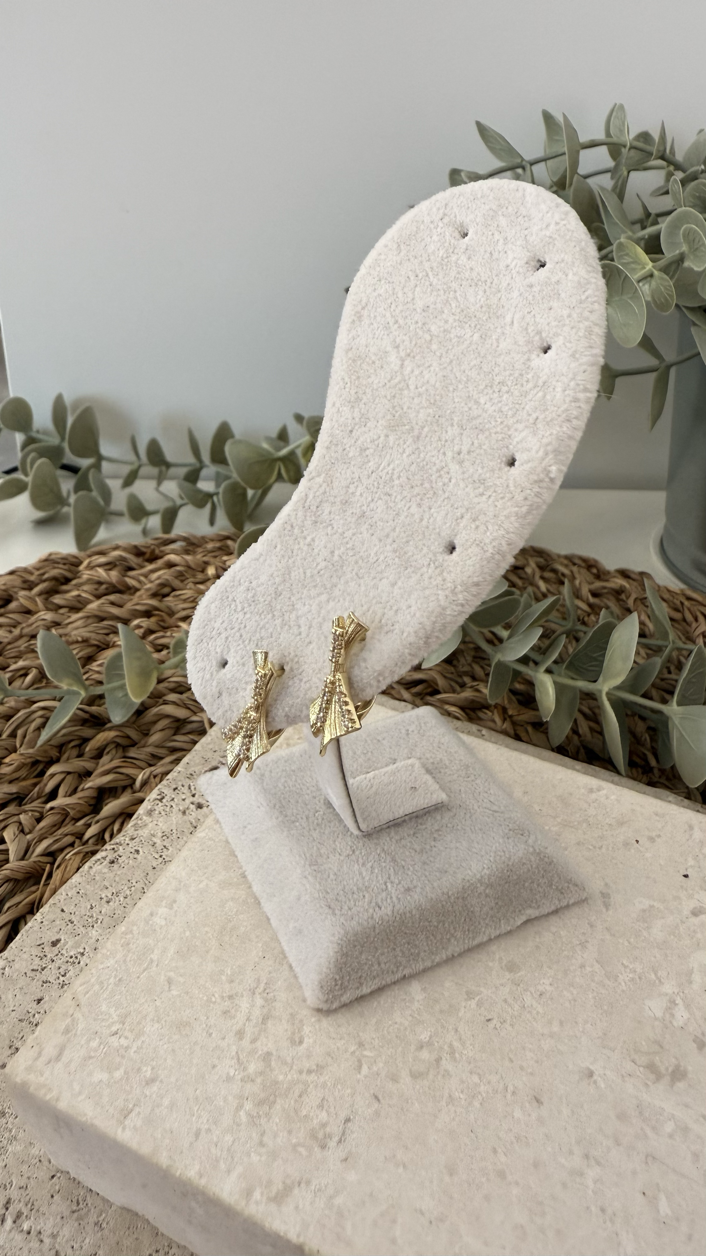 Xuping Özel Seri Gold Renk 14k Küpe