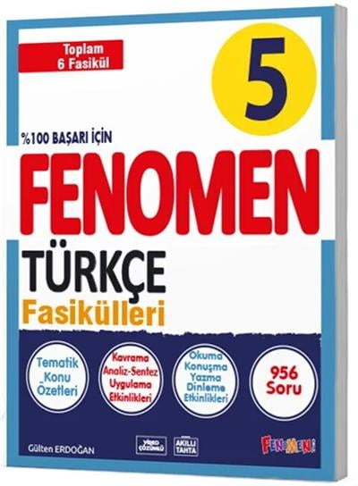 5. Sınıf Türkçe Fasikülleri Seti Fenomen Yayıncılık 9786255856340